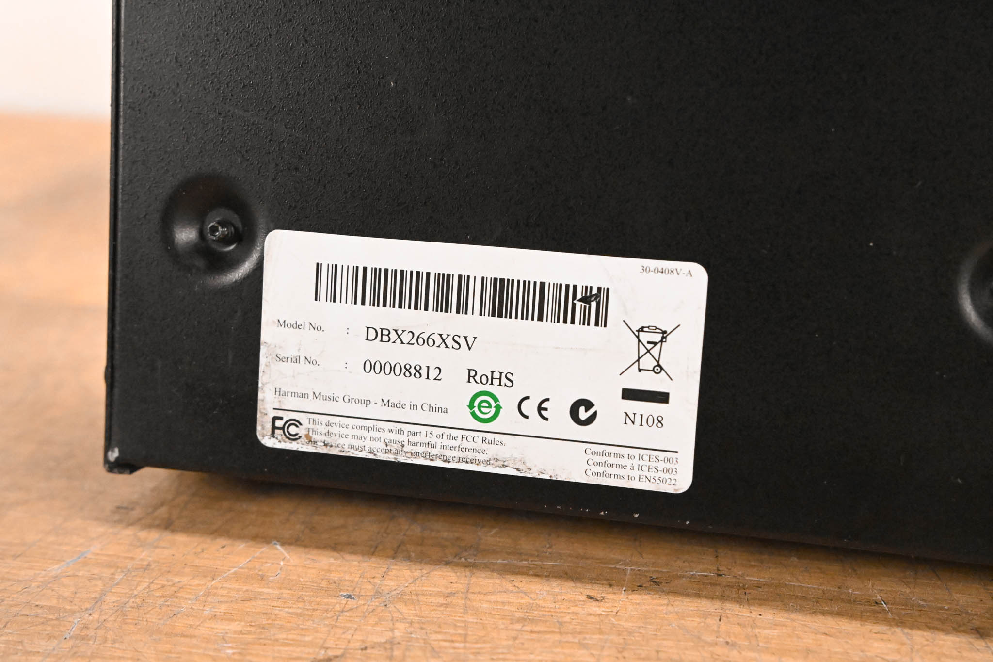 dbx 266xs 2-Channel Compressor/Gate