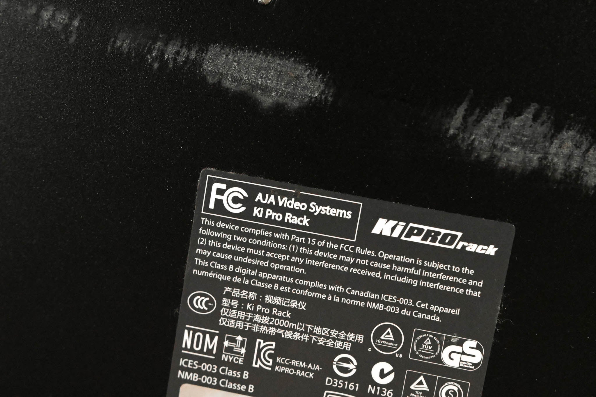 AJA Ki Pro Rack File-Based 1RU Video Recorder and Player