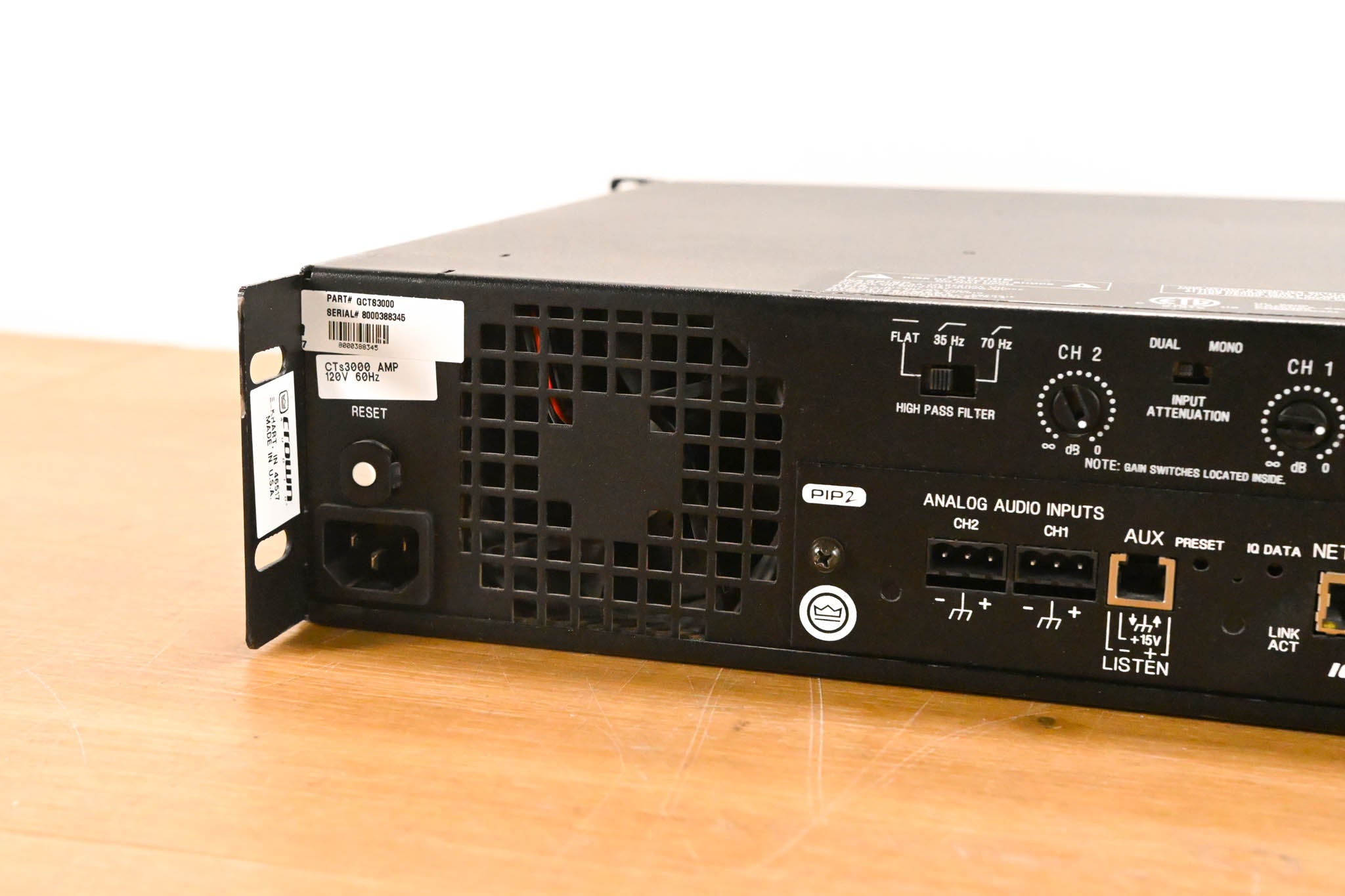 Crown CTs 3000 Two-Channel 1500W Power Amplifier