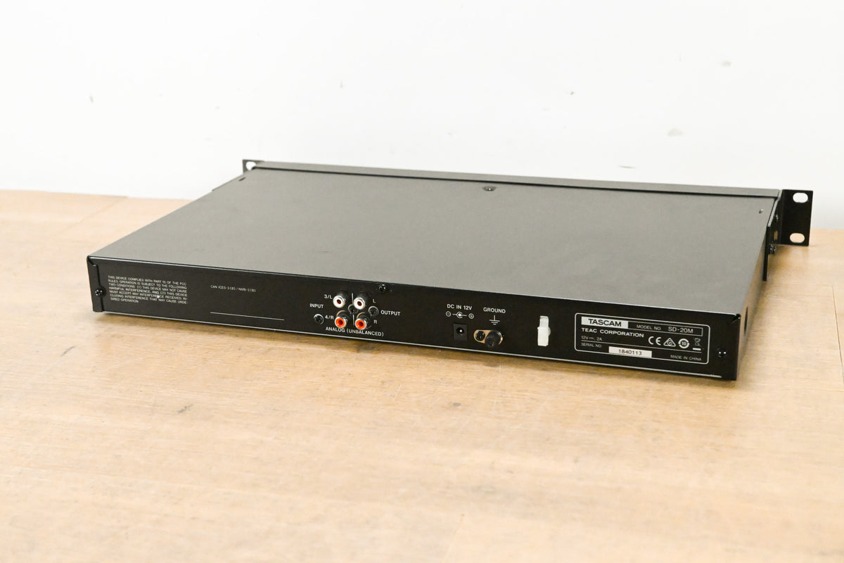 TASCAM SD-20M 4-Track Solid-State Recorder (NO POWER SUPPLY)