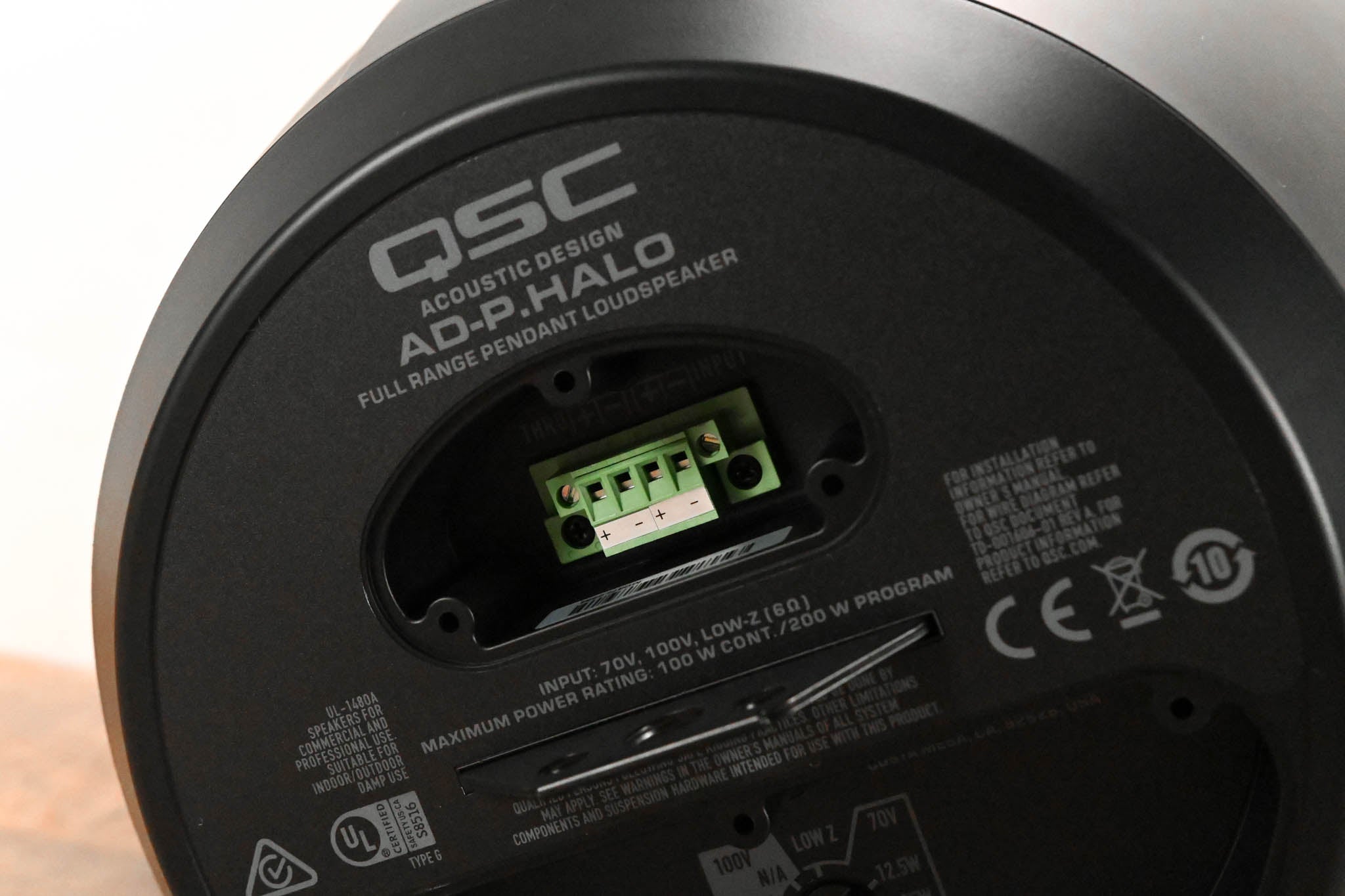 QSC AD-P.Halo Integrated SUB/SAT Pendant Loudspeaker System