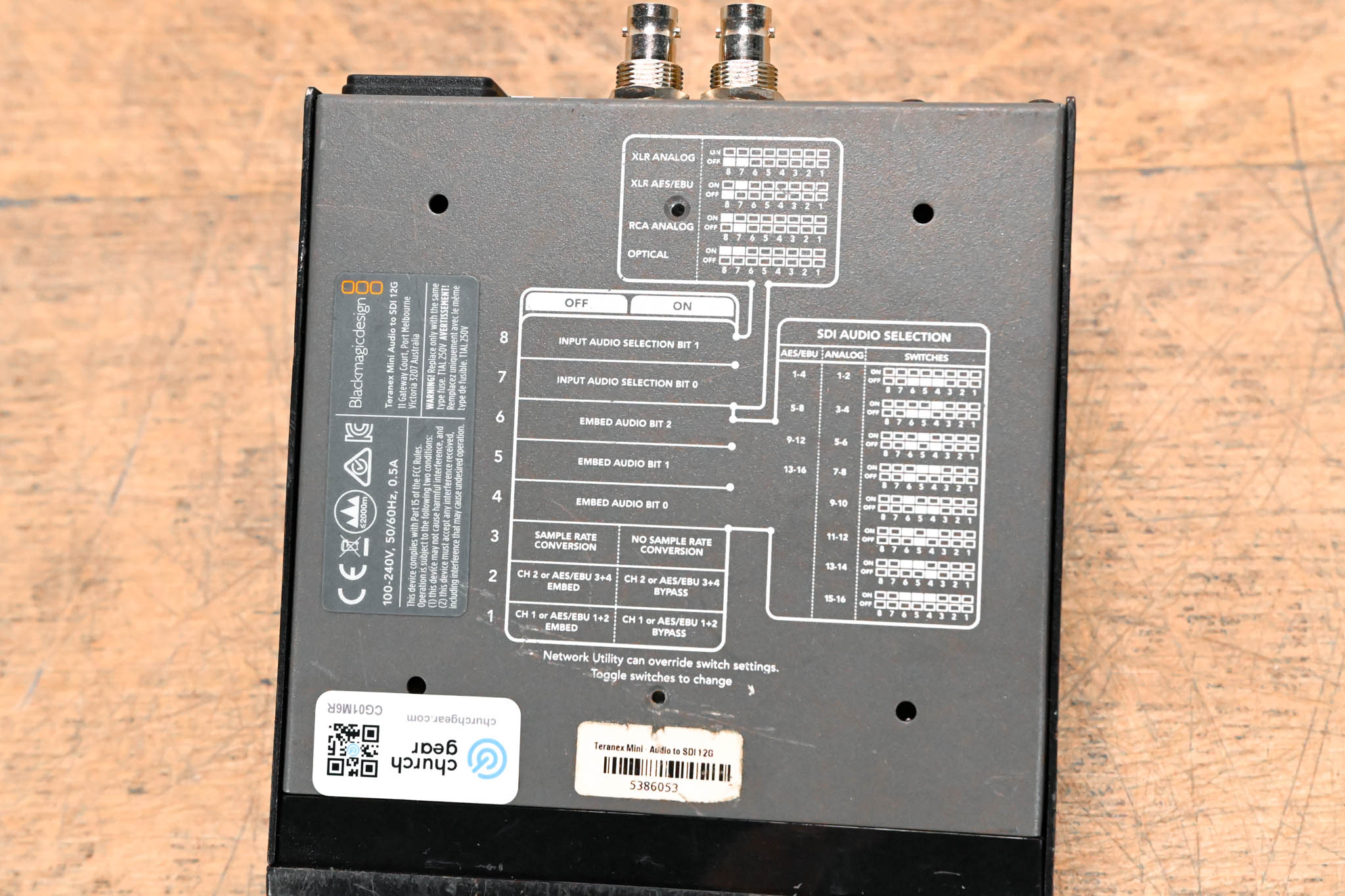 Blackmagic Design Teranex Mini Audio to SDI 12G