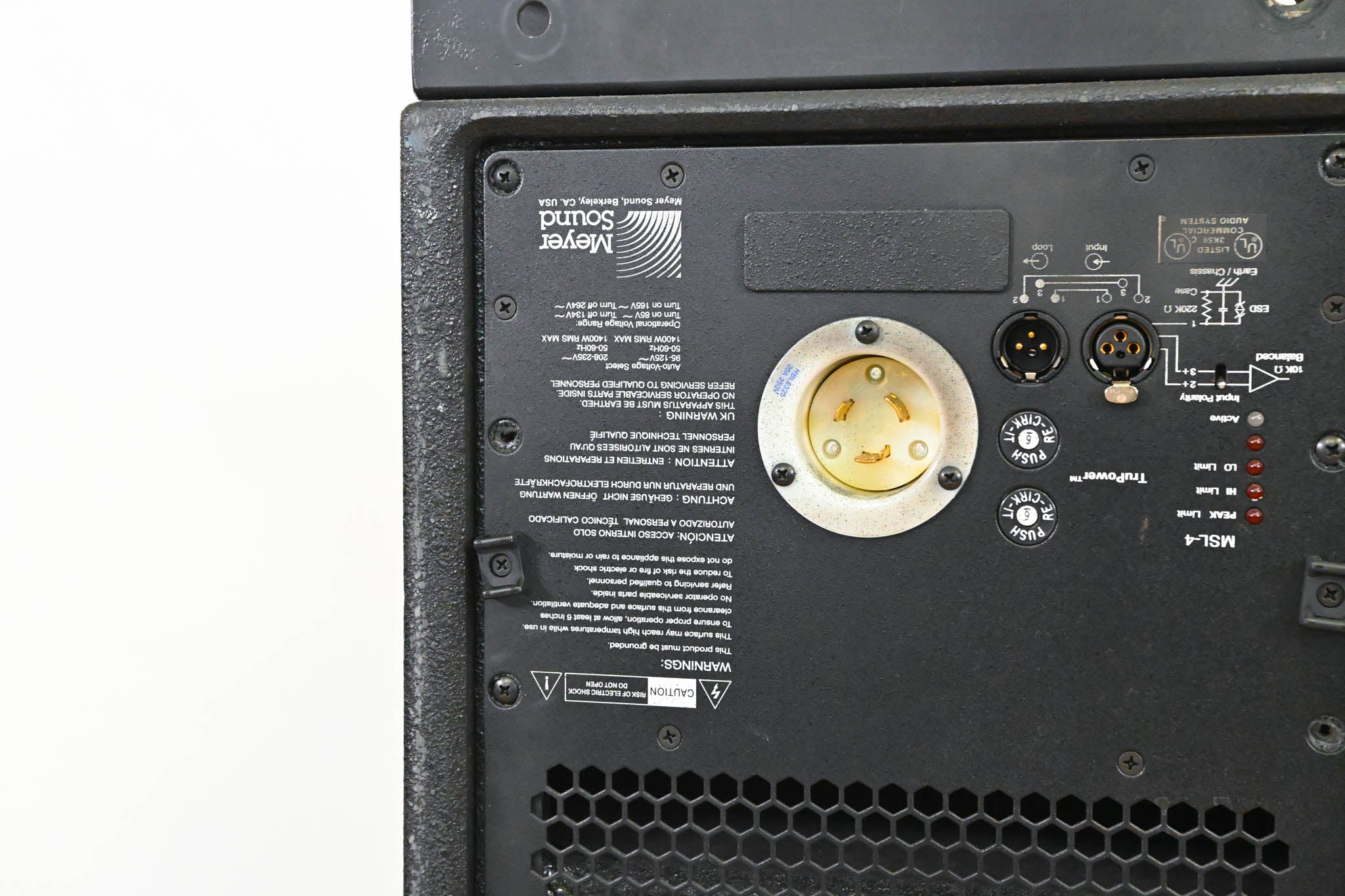 Meyer Sound MSL-4 Self-Powered Reinforcement Loudspeaker