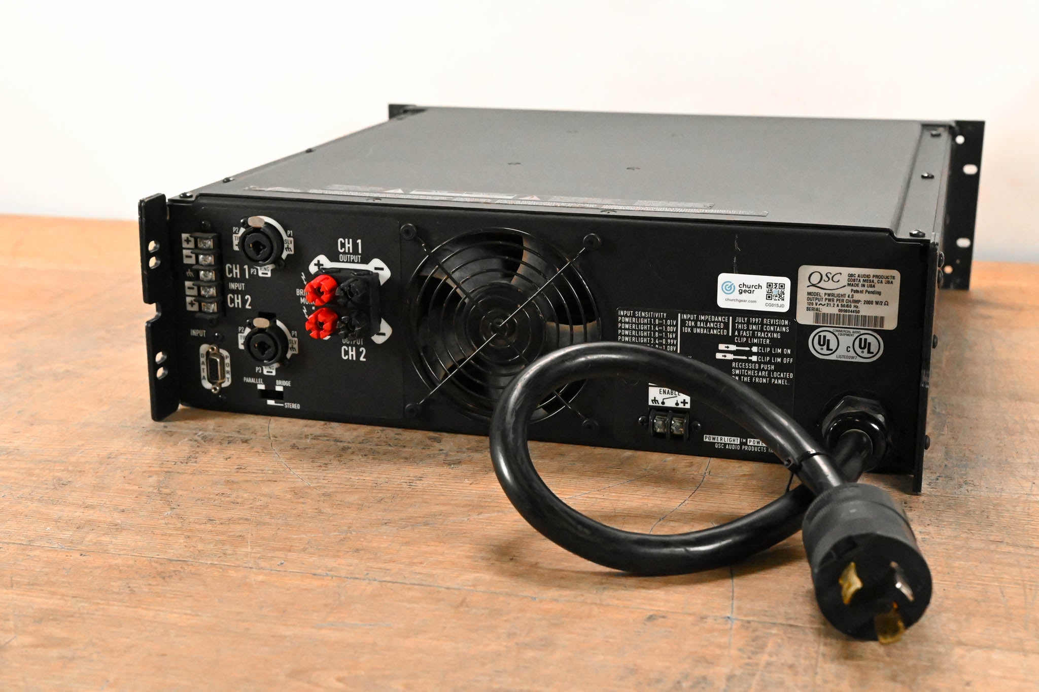 QSC PowerLight 4.0 2-Channel Power Amplifier