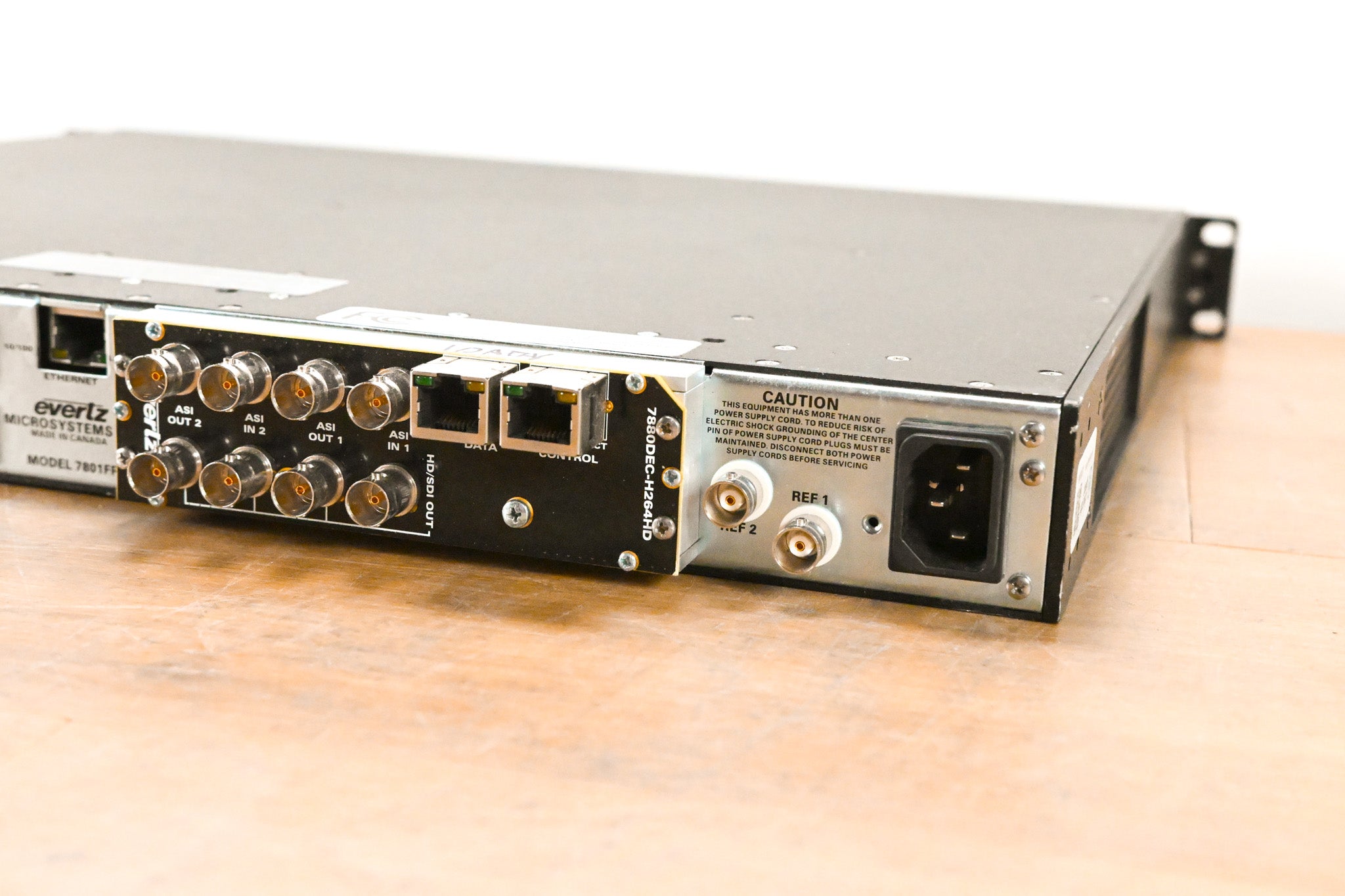 Evertz 7801FR 1RU Rack-Mountable Multiframe with Cards