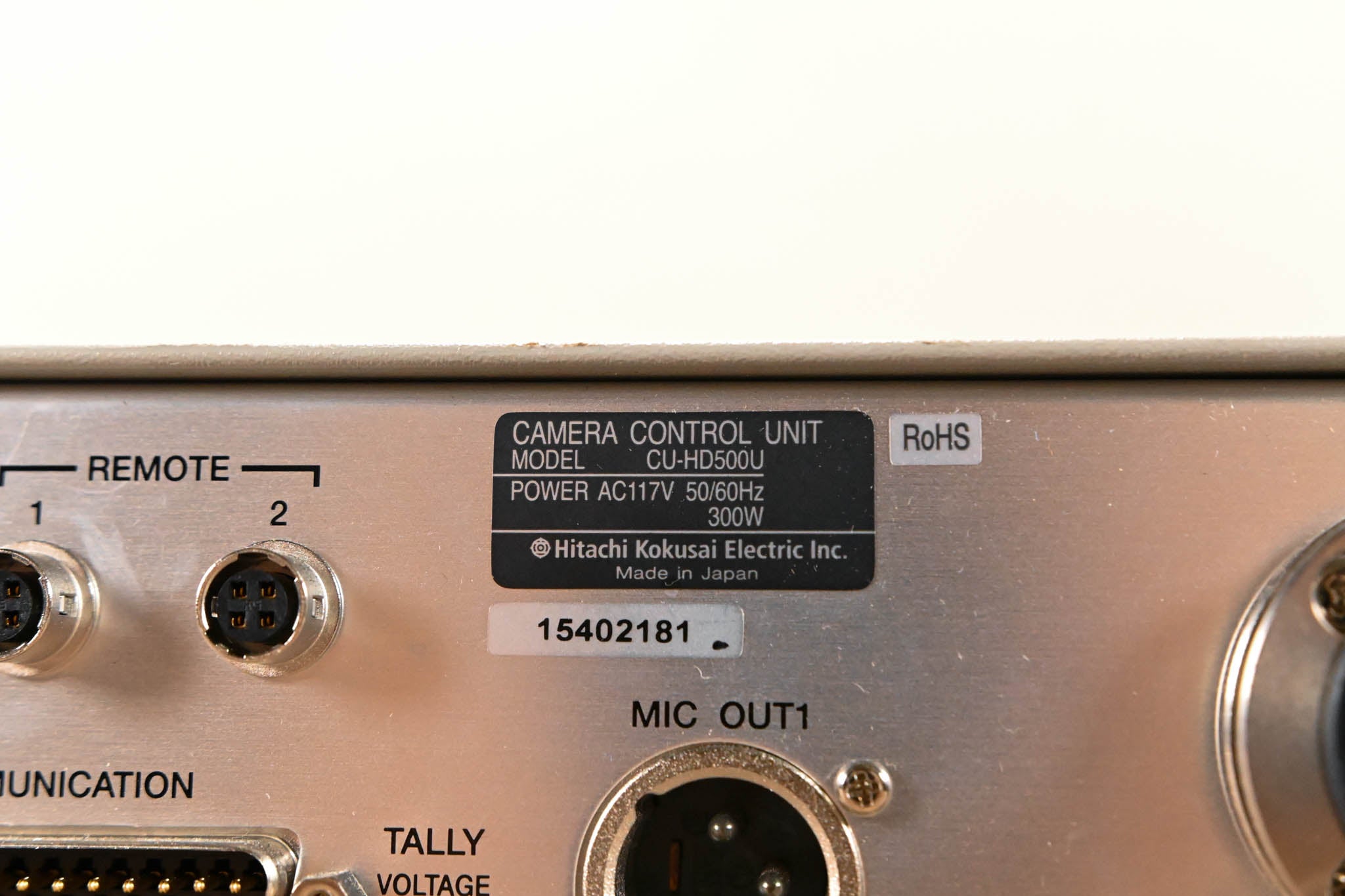 Hitachi CU-HD500 Fiber Optic Camera Control Unit