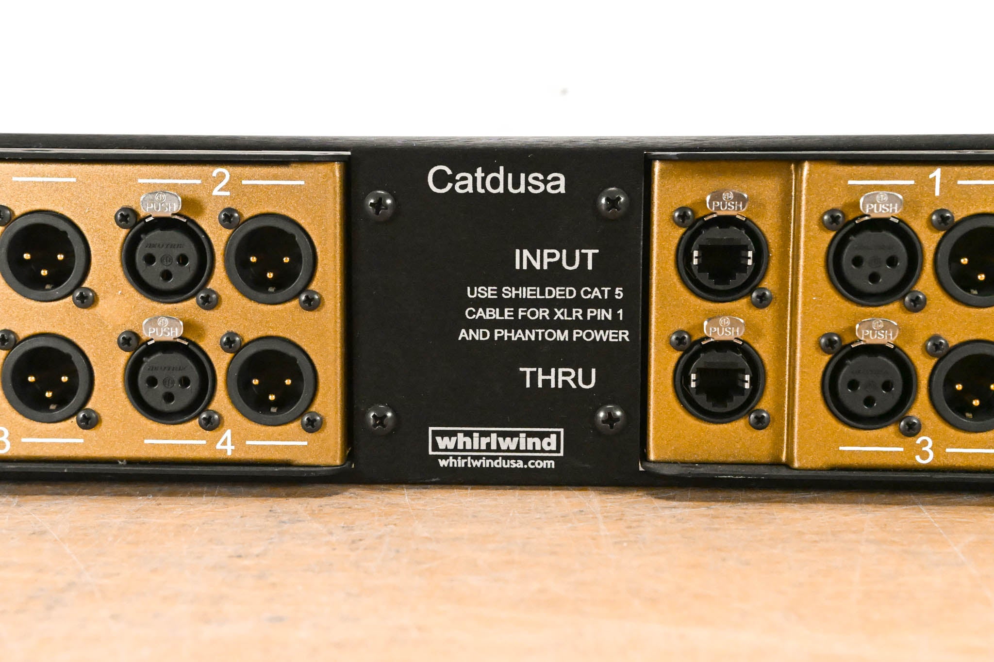 Whirlwind CATDUSA-2R-KIT 2 RU Rackmount Kit w/ Dual Catdusa Snake Boxes