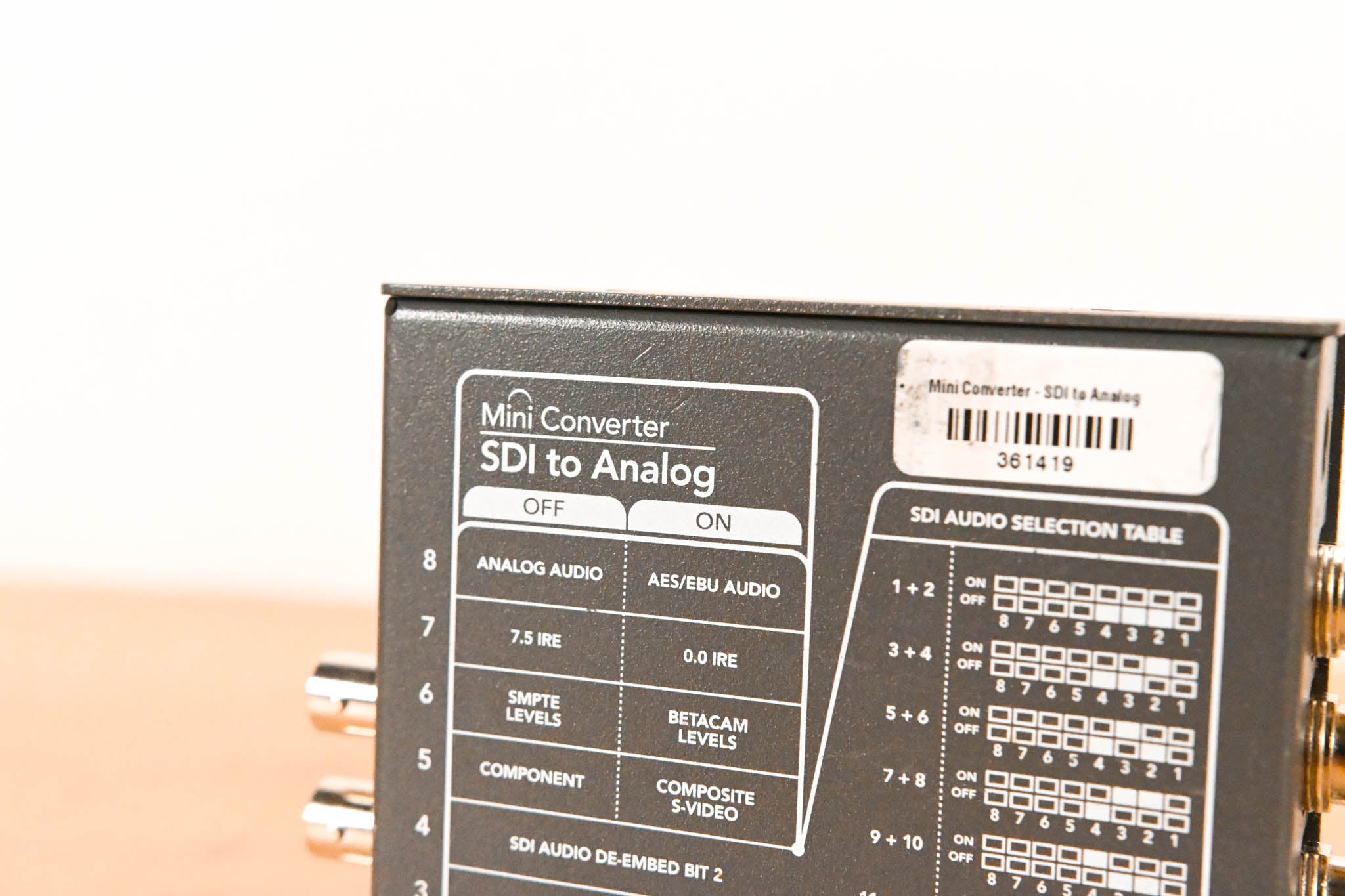 Blackmagic Design Mini Converter SDI to Analog (NO POWER SUPPLY)