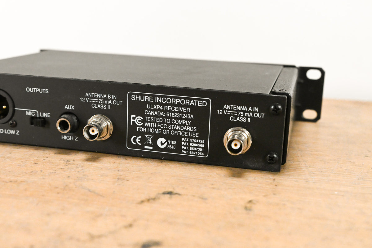 Shure ULXP14 Bodypack Wireless System J1 Band 554-590MHz NO POWER SUPPLY