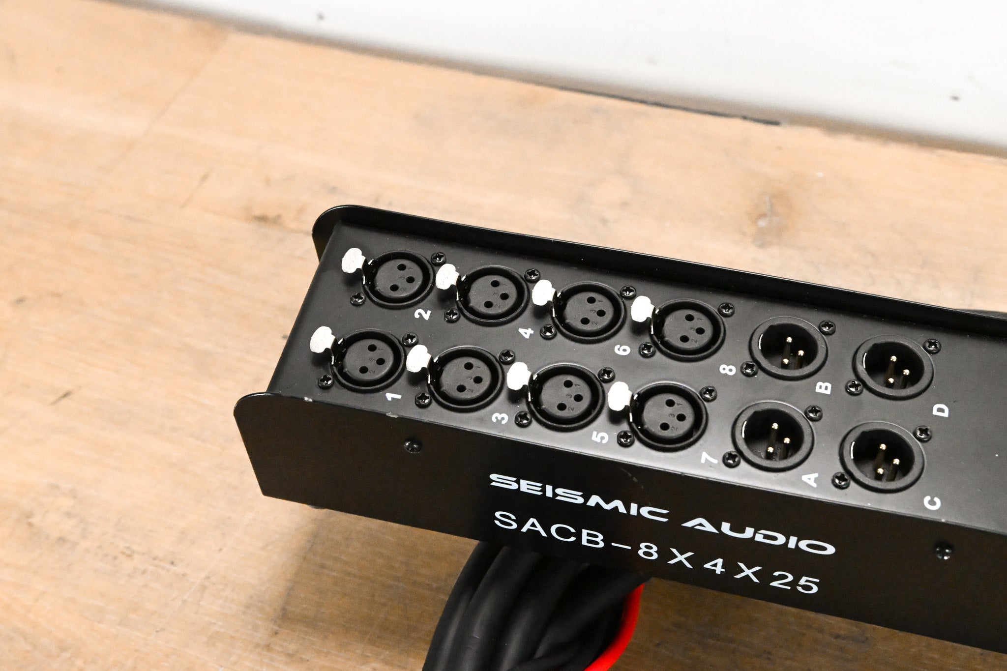 Seismic Audio SACB-8x4x25 8-Channel XLR Snake Cable w/ 4 Returns - 25'