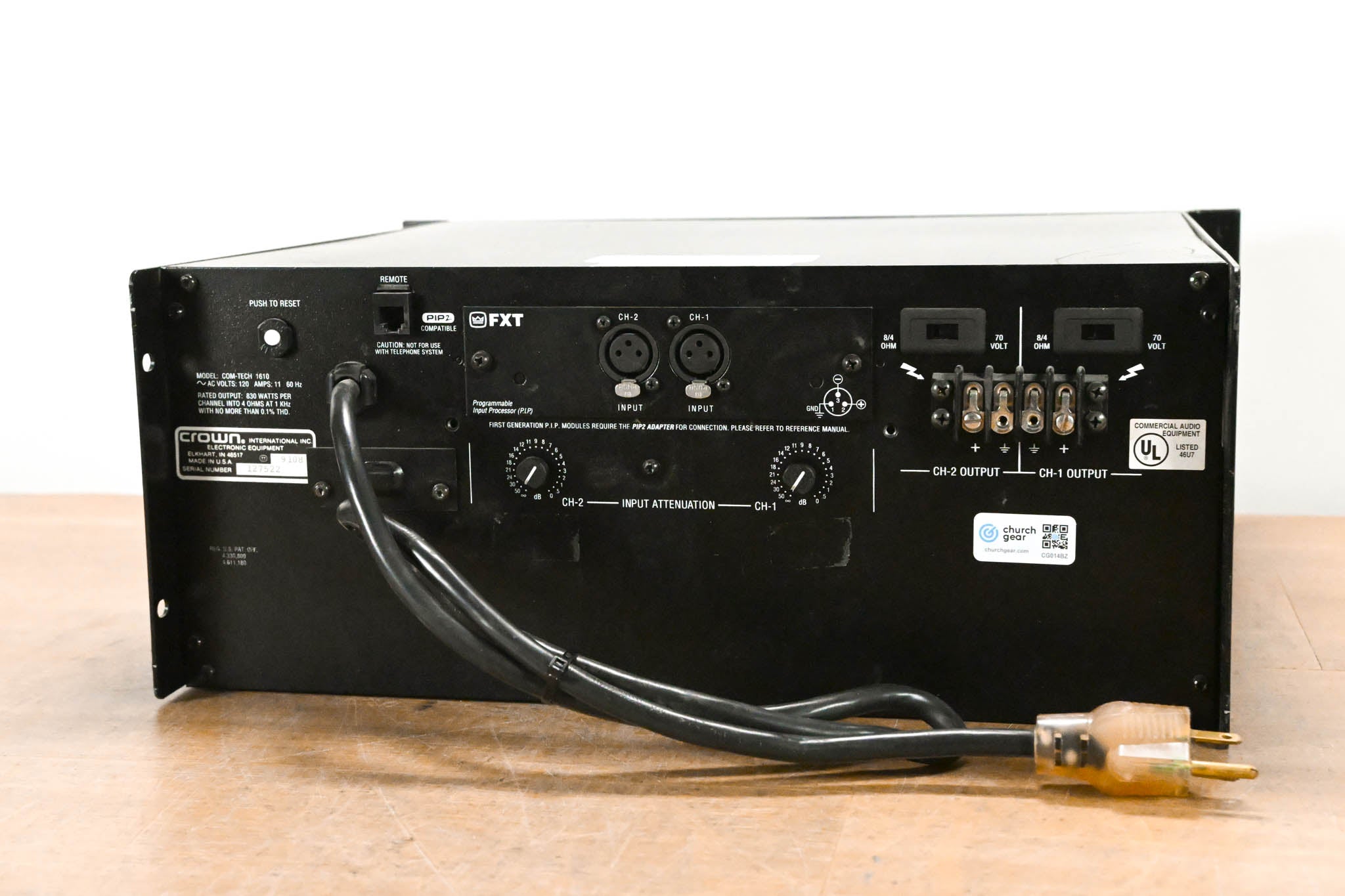 Crown Com-Tech 1610 2-Channel Power Amplifier