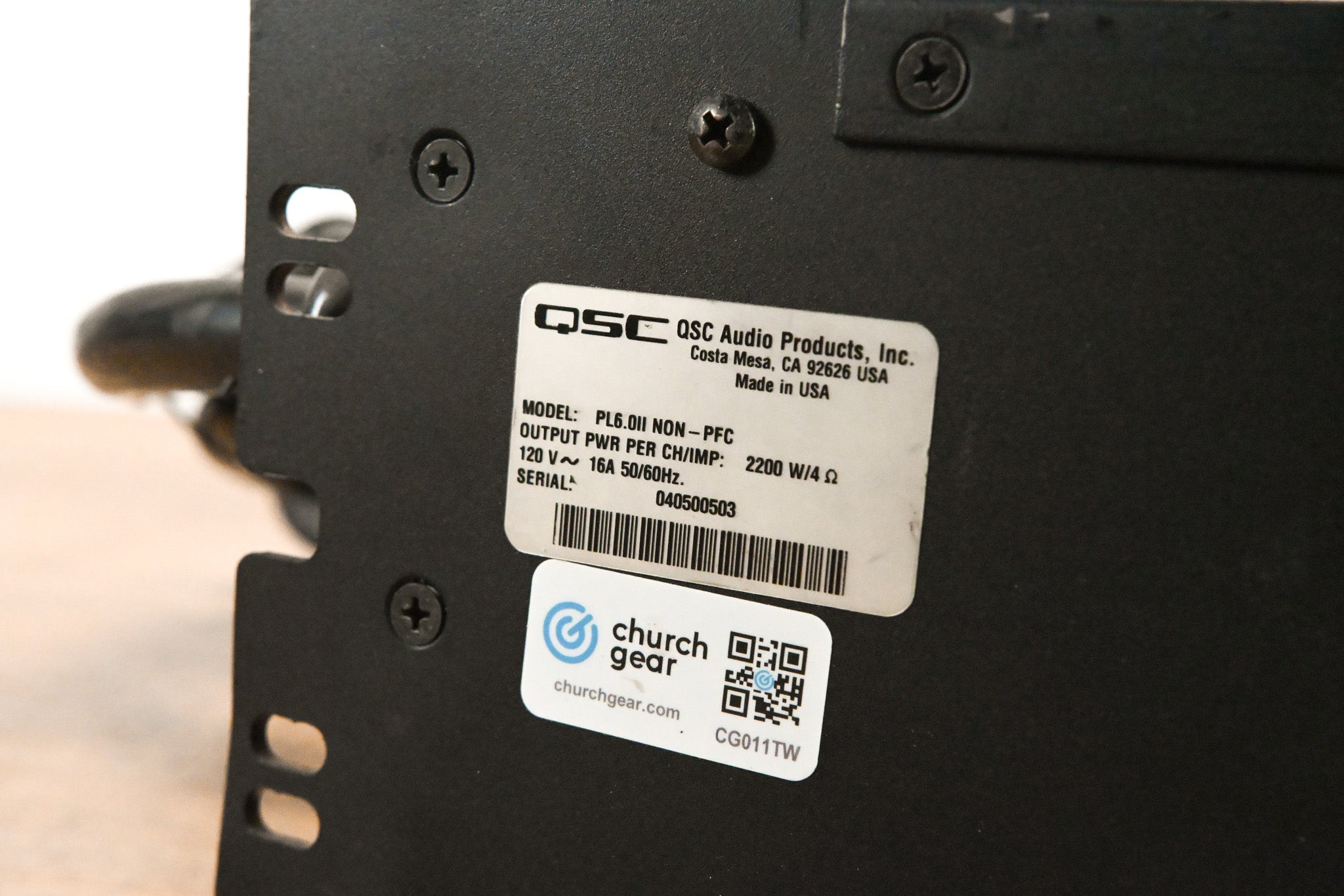 QSC PowerLight 6.0 II 2-channel Power Amplifier