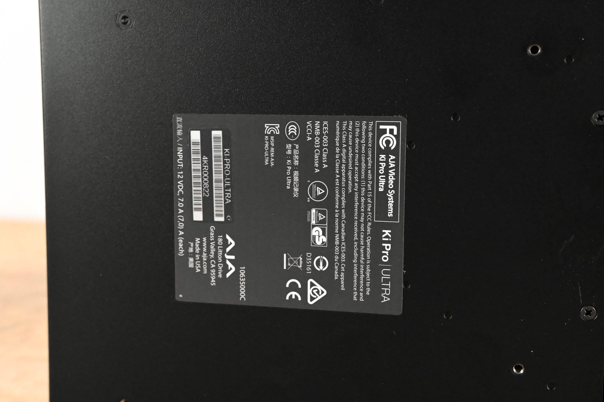 AJA Ki Pro Ultra File Based Recorder/Player