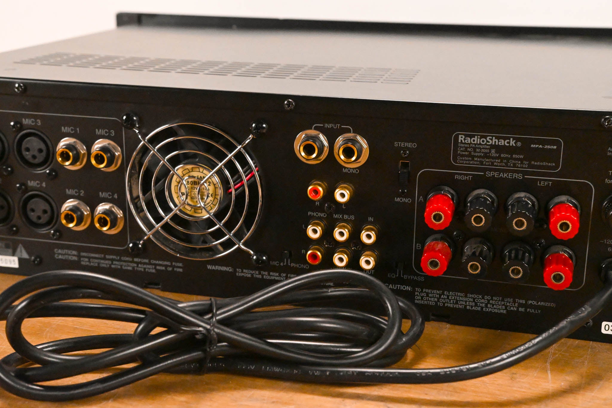RadioShack MPA-250B Stereo PA Amplifier