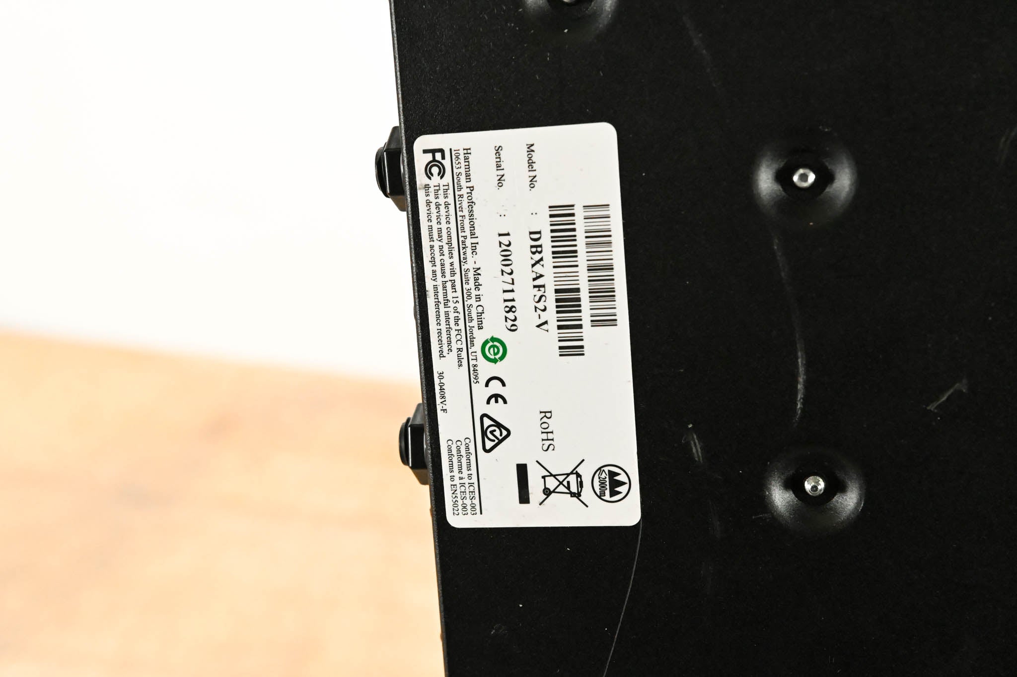 dbx AFS2-V Dual Channel Advanced Feedback Suppression Processor