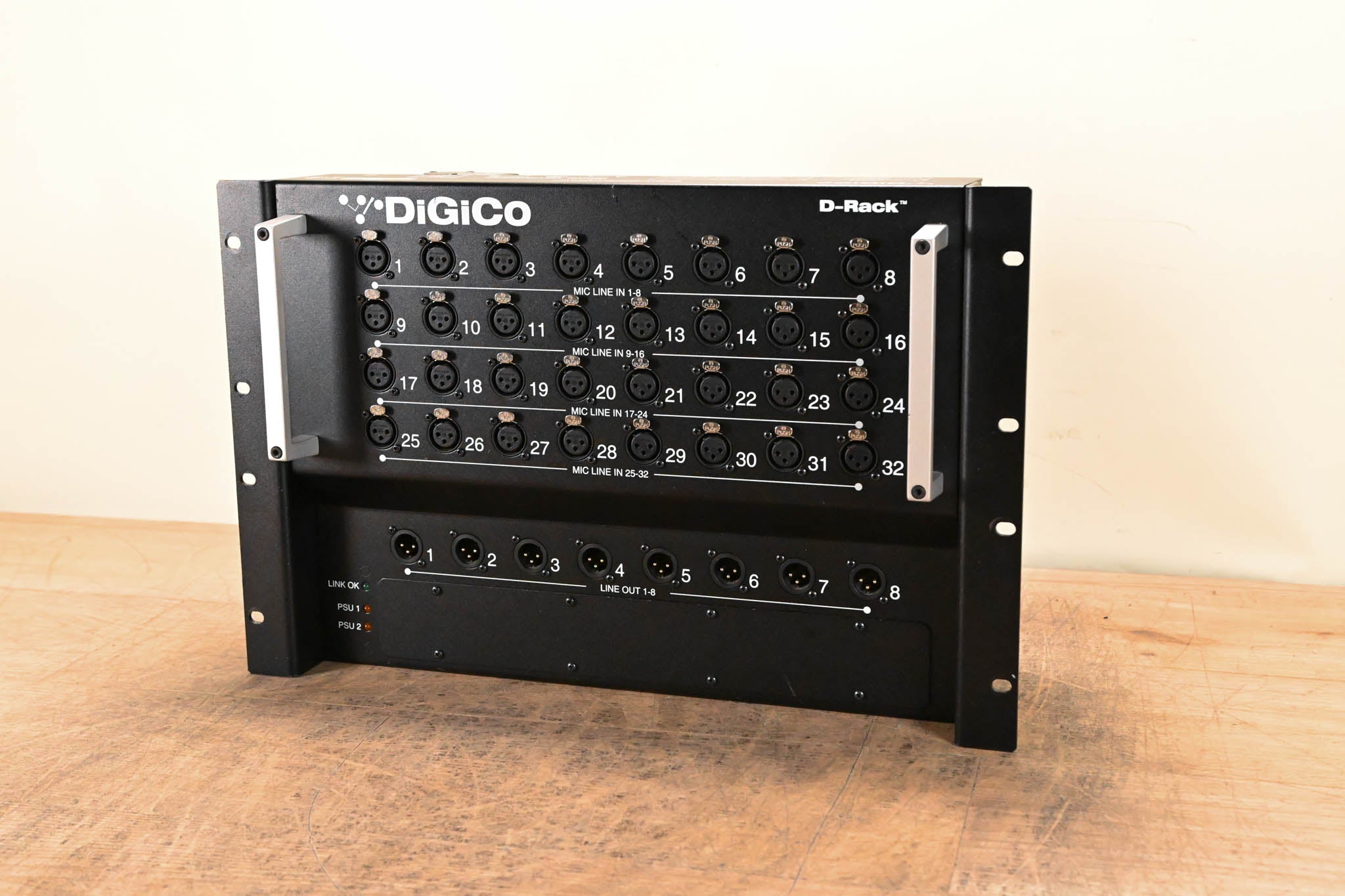 DiGiCo D-Rack 32 x 8 Cat 6 Analog I/O Stage Box CG01LPH