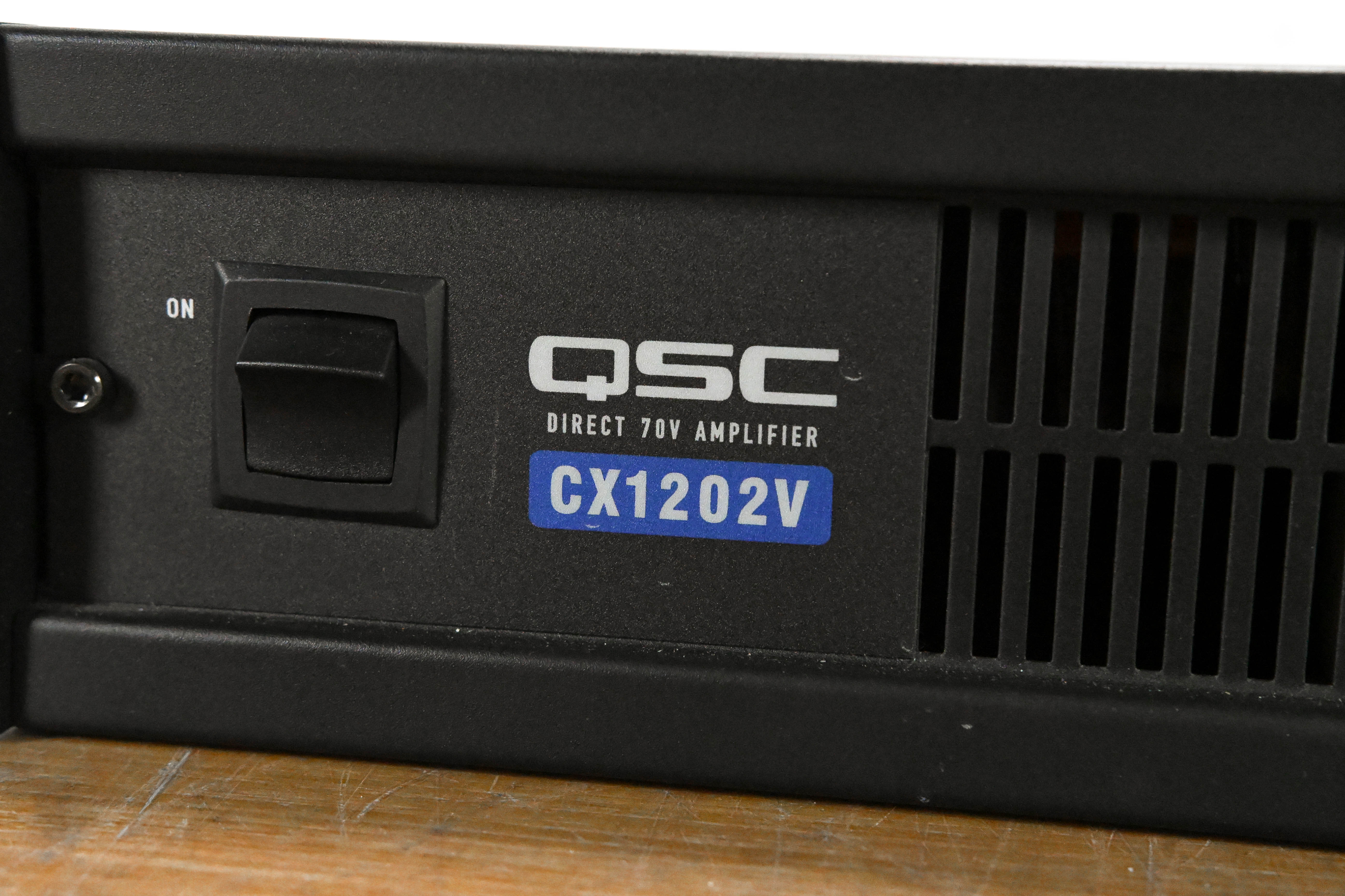 QSC CX1202V 1200W 70V 2-Channel Power Amplifier