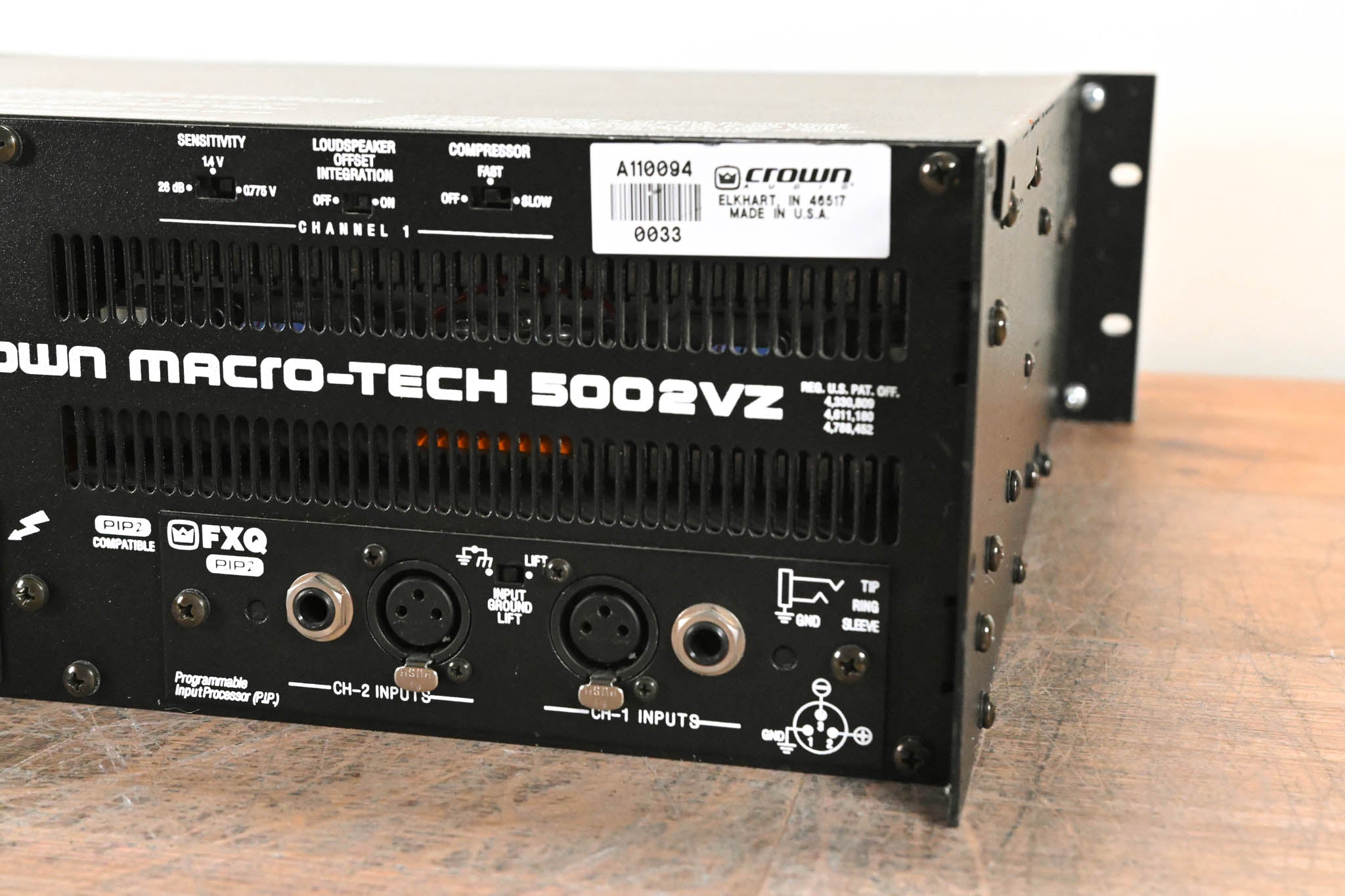 Crown Macro-Tech 5002VZ 2-Channel Power Amplifier