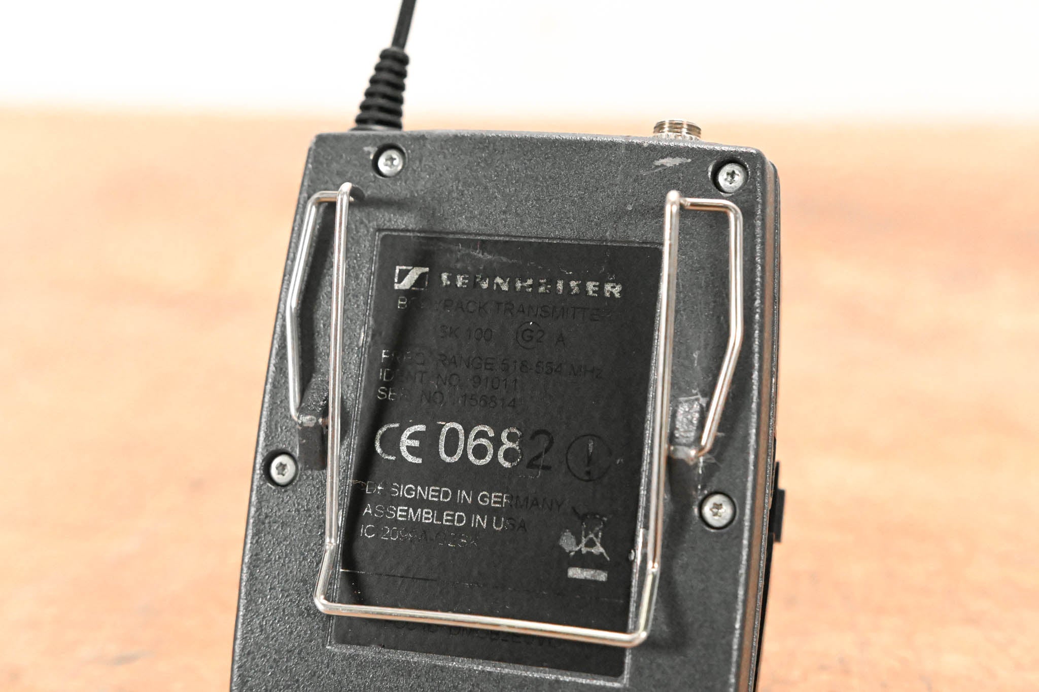 Sennheiser SK 100 G2 Bodypack Wireless Transmitter A Range: 518-554 MHz