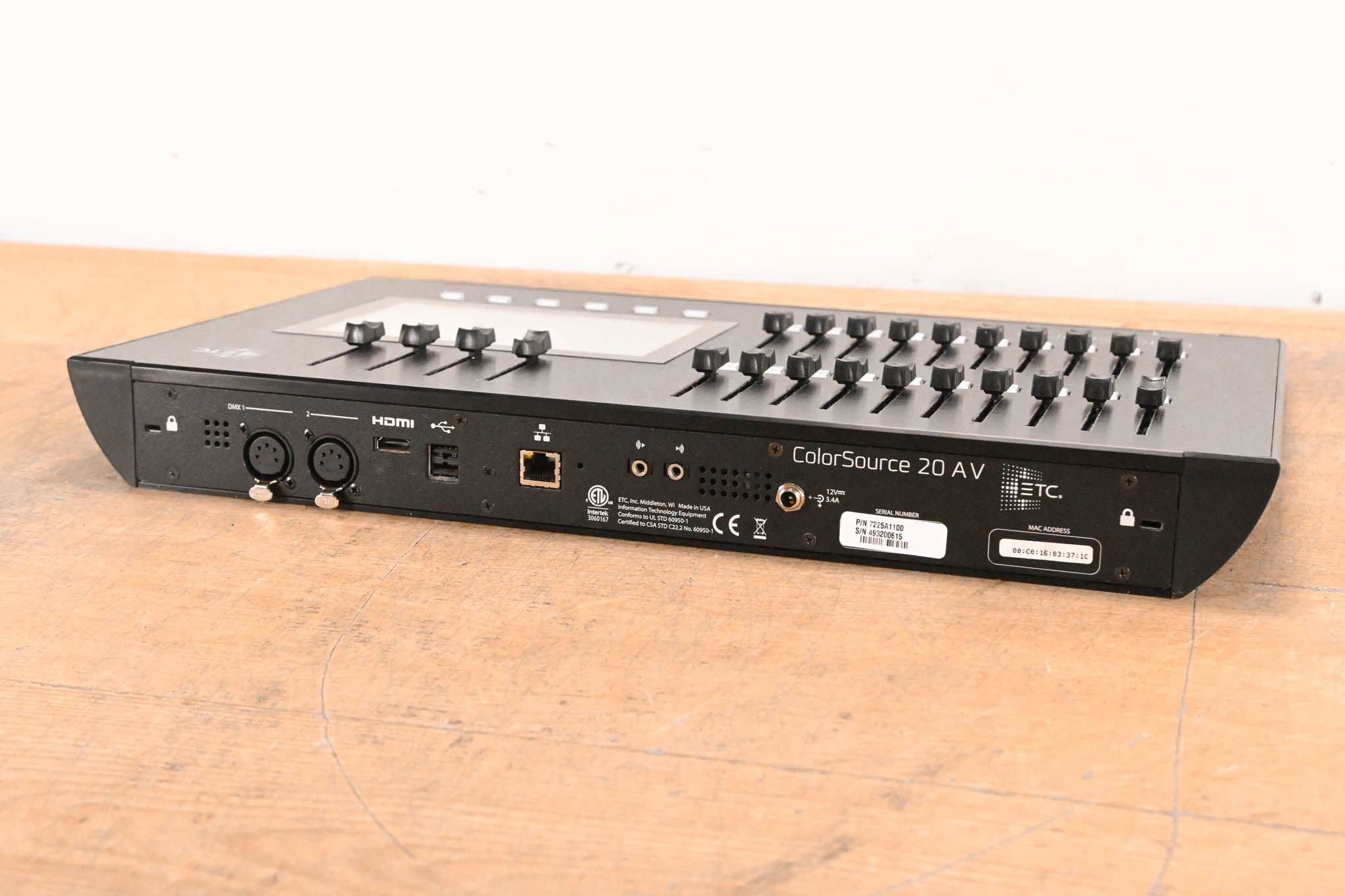 ETC ColorSource 20 AV DMX Lighting Control Console (NO POWER SUPPLY)