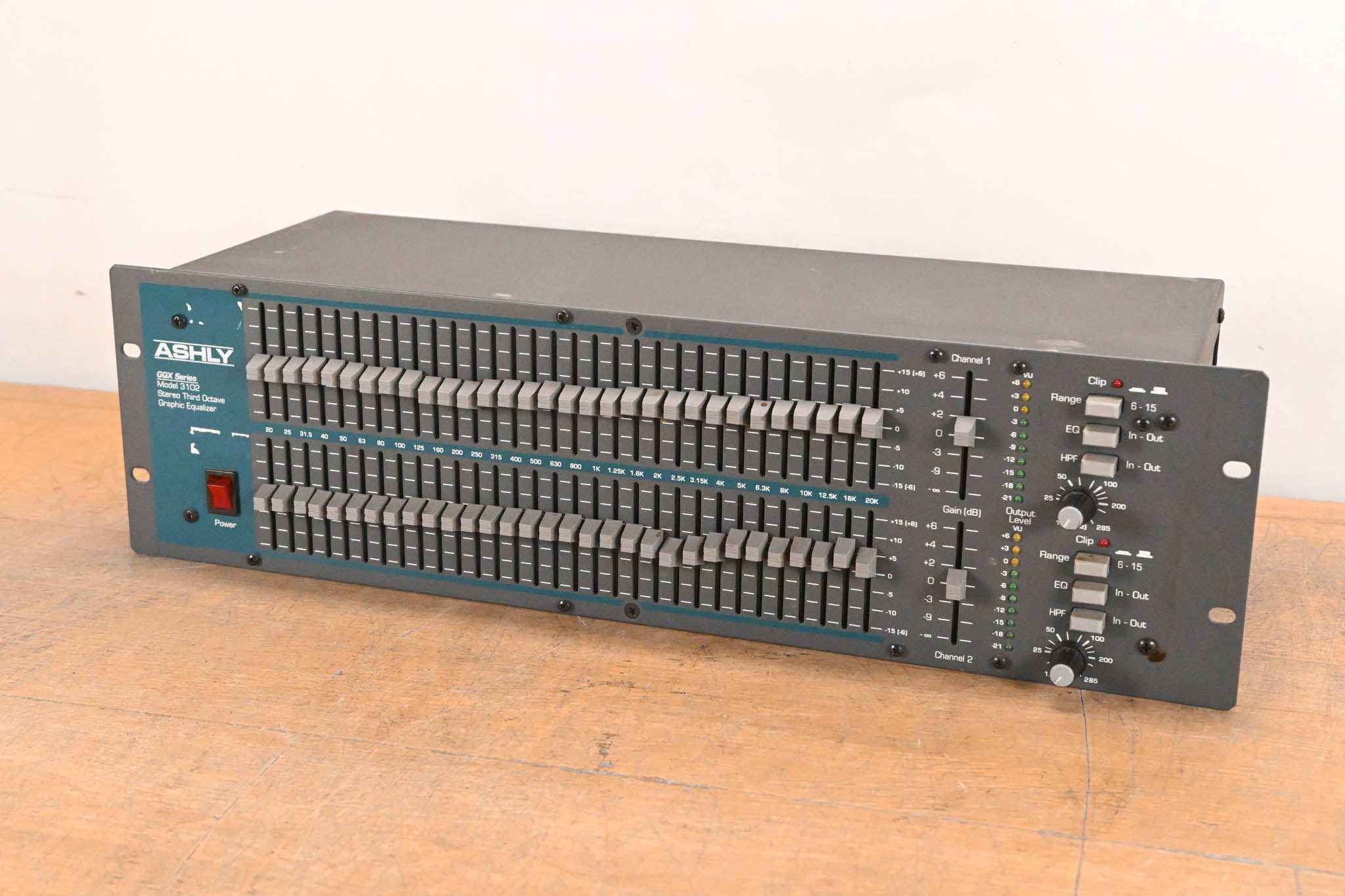Ashly GQX-3102 2-Channel 31-Band Graphic Equalizer