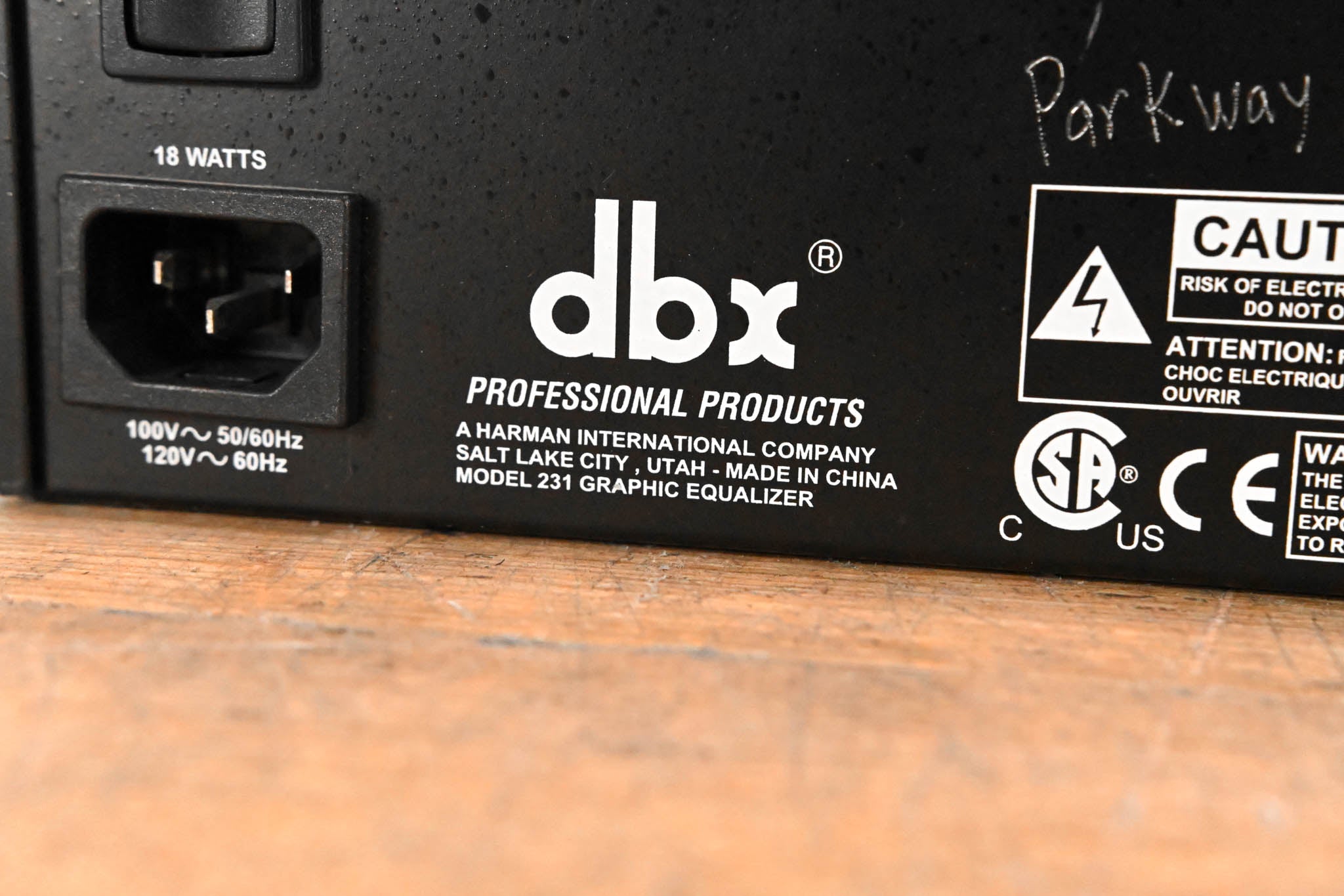 dbx 231 Dual-Channel 31-Band Graphic Equalizer