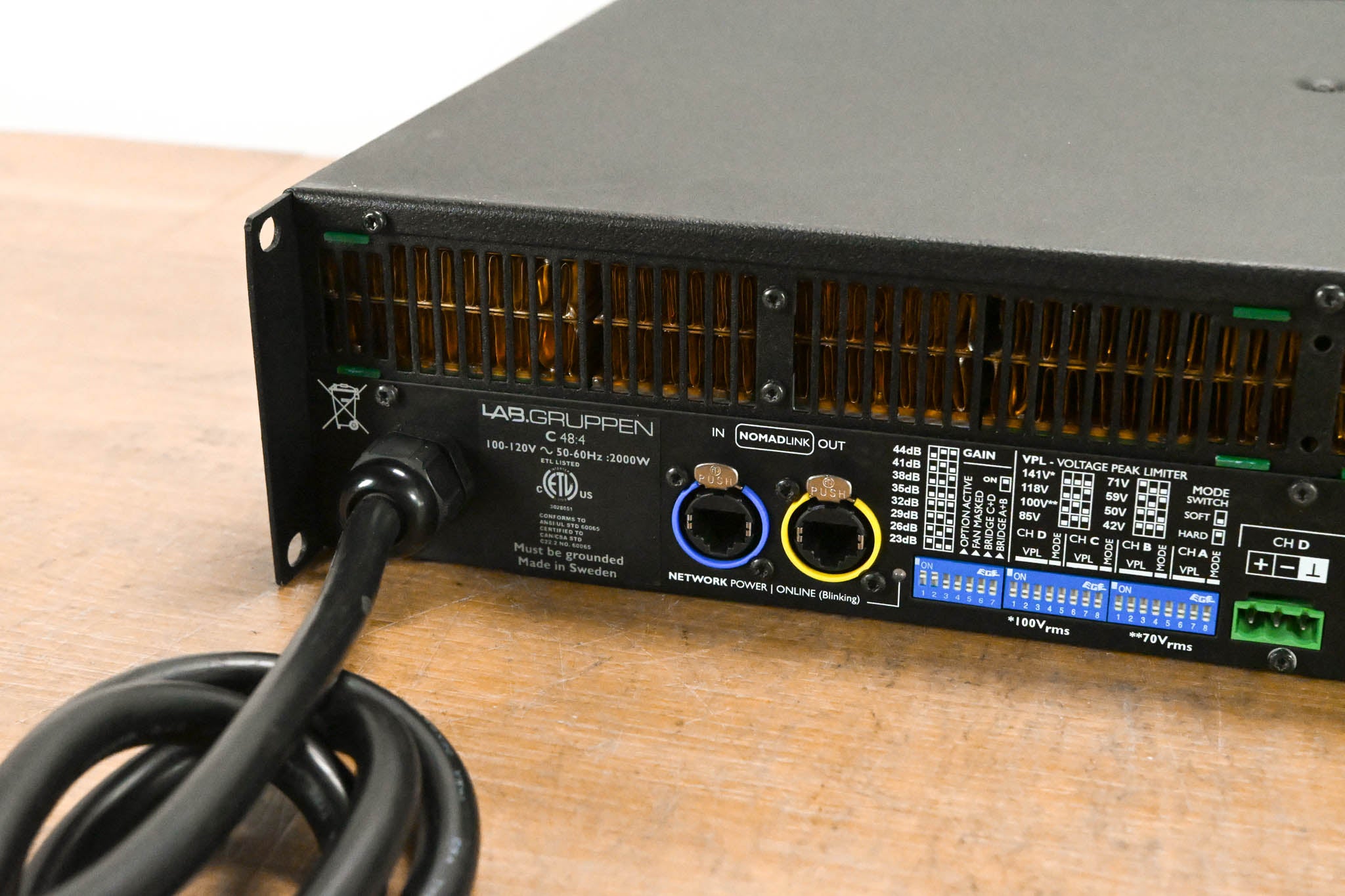 Lab Gruppen C 48:4 4800W 4-Channel Power Amplifier