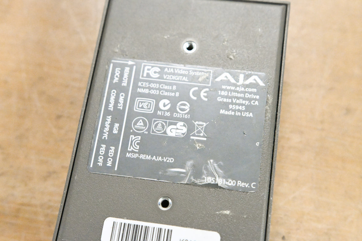 AJA V2Digital HD/SD Analog to Digital Converter (NO POWER SUPPLY)
