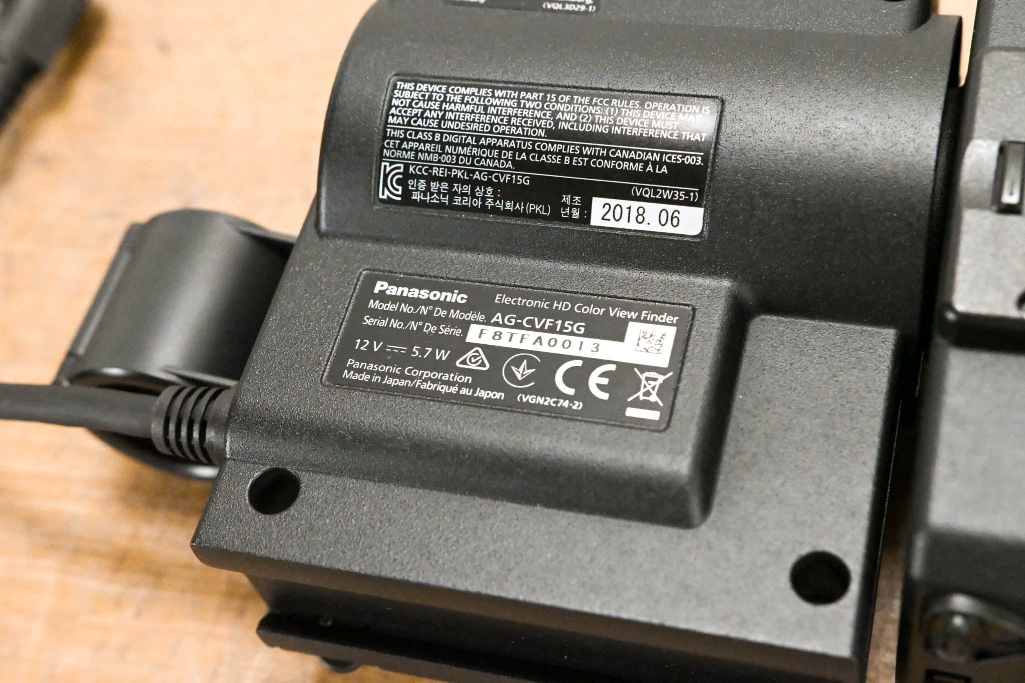 Panasonic AG-CVF15G HD Color Viewfinder