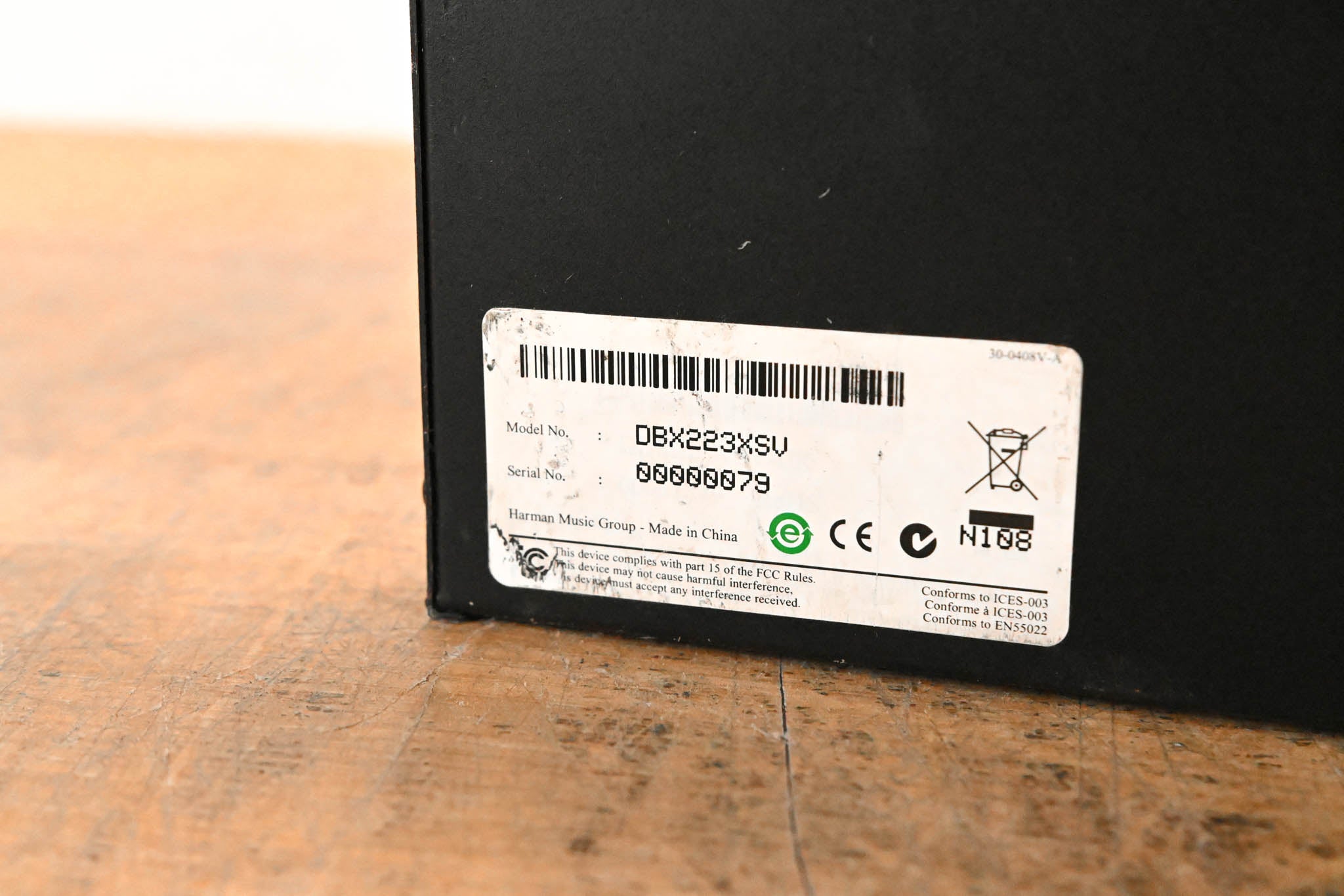 dbx 223xs Stereo 2-Way / Mono 3-Way Crossover