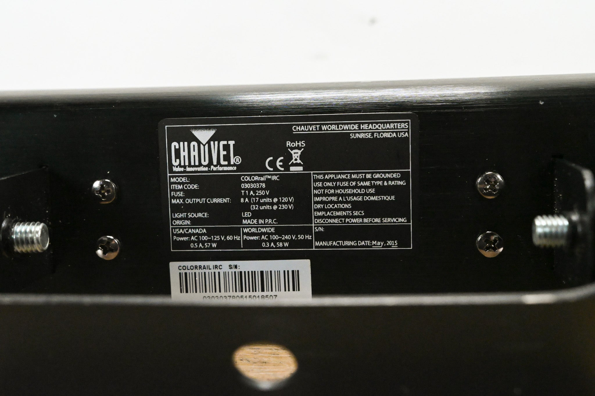 Chauvet COLORrail IRC 320x0.25W RGB LED Strip Light