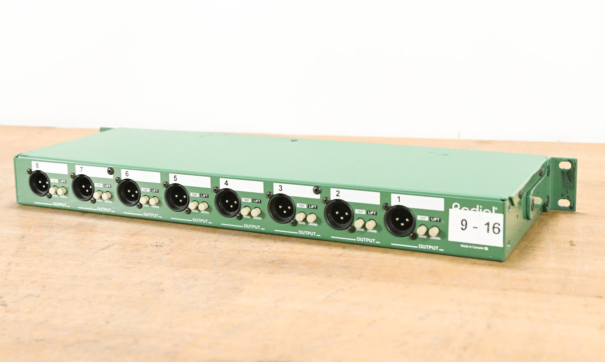 Radial Engineering ProD8 8-Channel Passive Instrument Direct Box