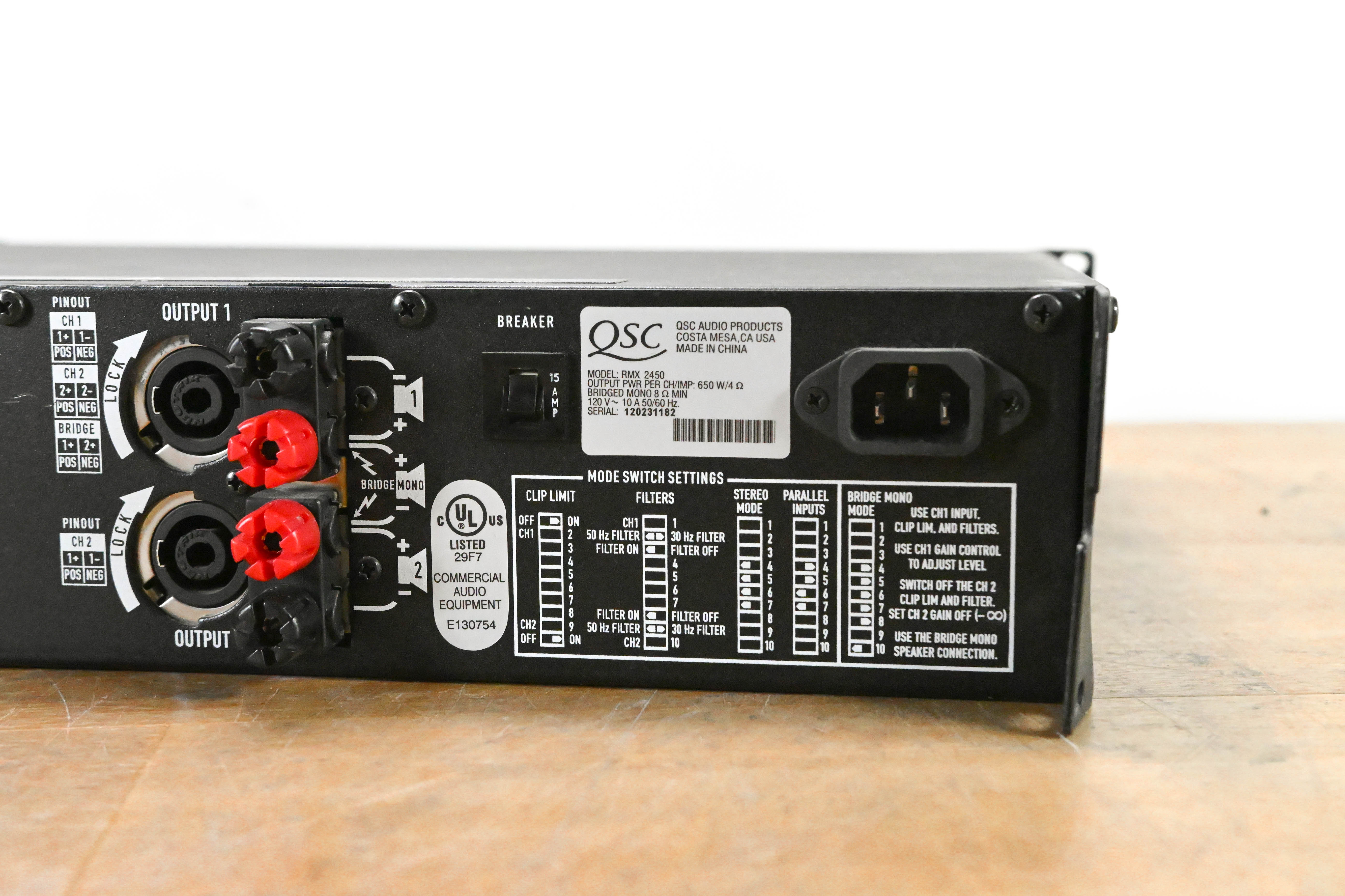 QSC RMX2450 2-Channel Power Amplifier