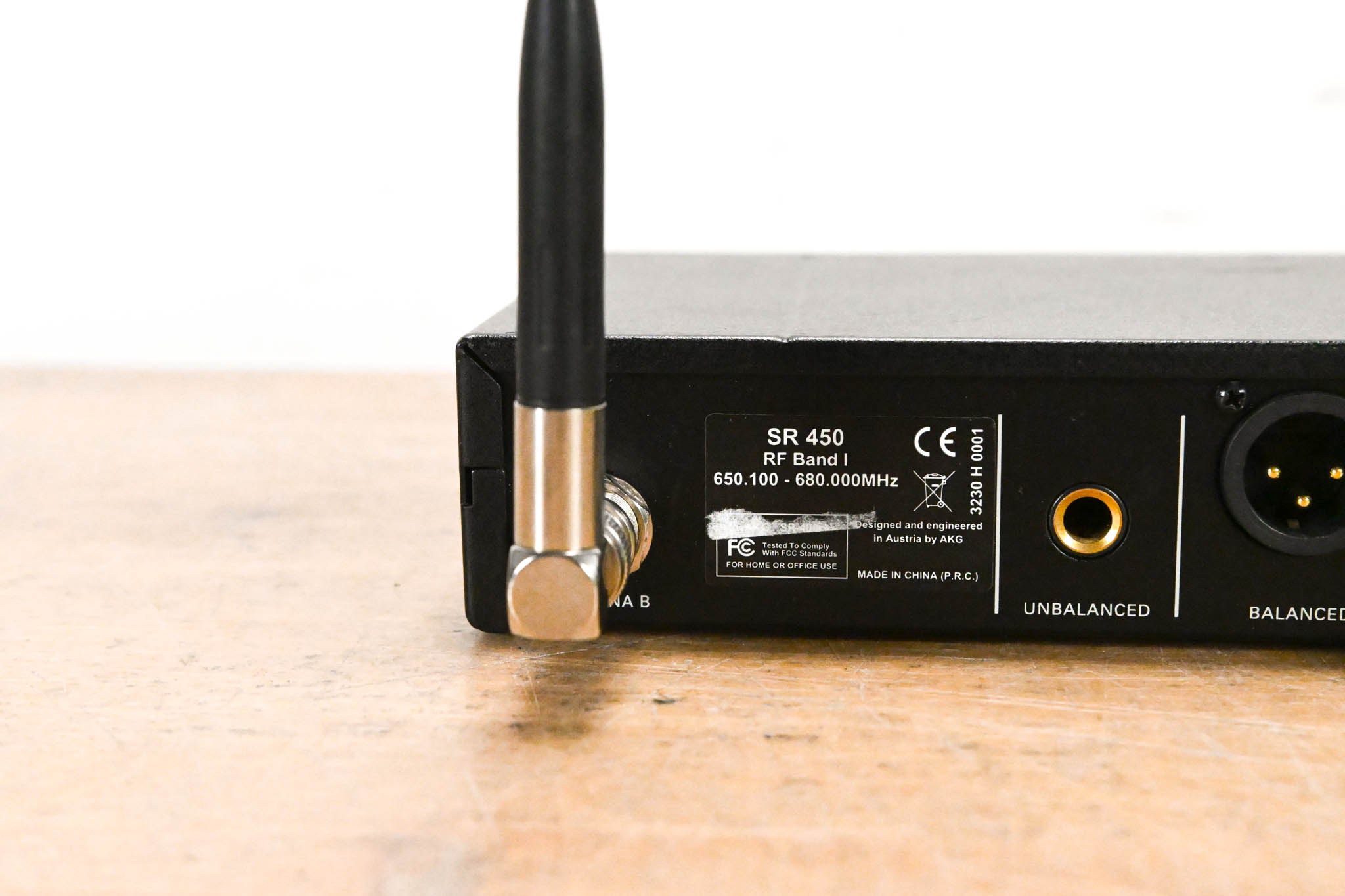 AKG SR450 Wireless Receiver - Band 1: 650.100-680 MHz (NO POWER SUPPLY)