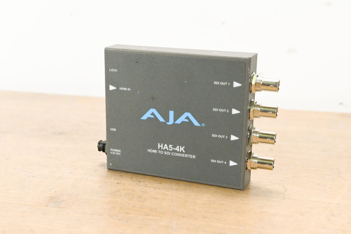 AJA HA5-4K 4K HDMI to 4K SDI Mini Converter (NO POWER SUPPLY)