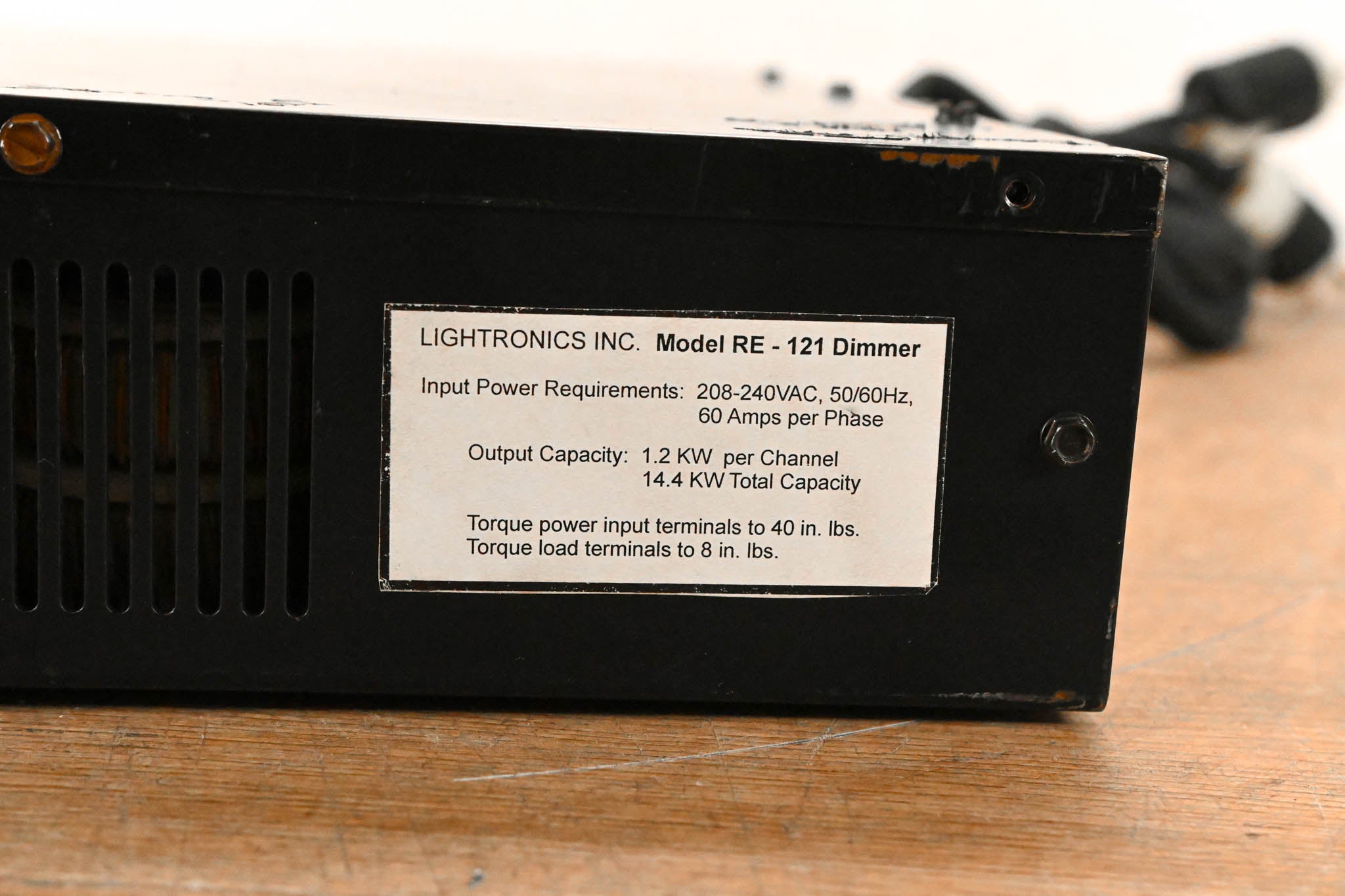 Lightronics RE-121 12 x 1200W Rack-Mountable Dimmer