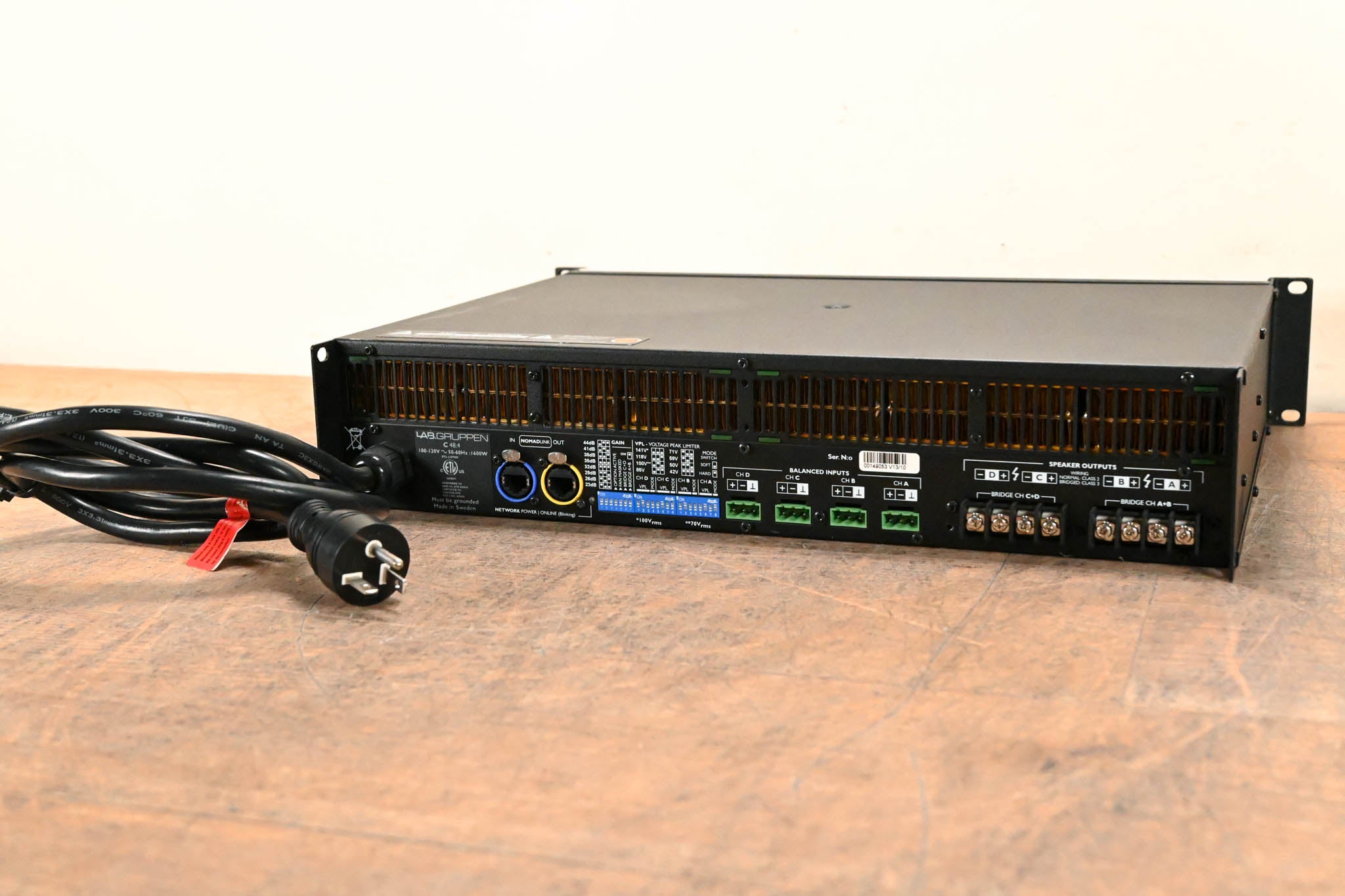 Lab Gruppen C 48:4 4800W 4-Channel Power Amplifier