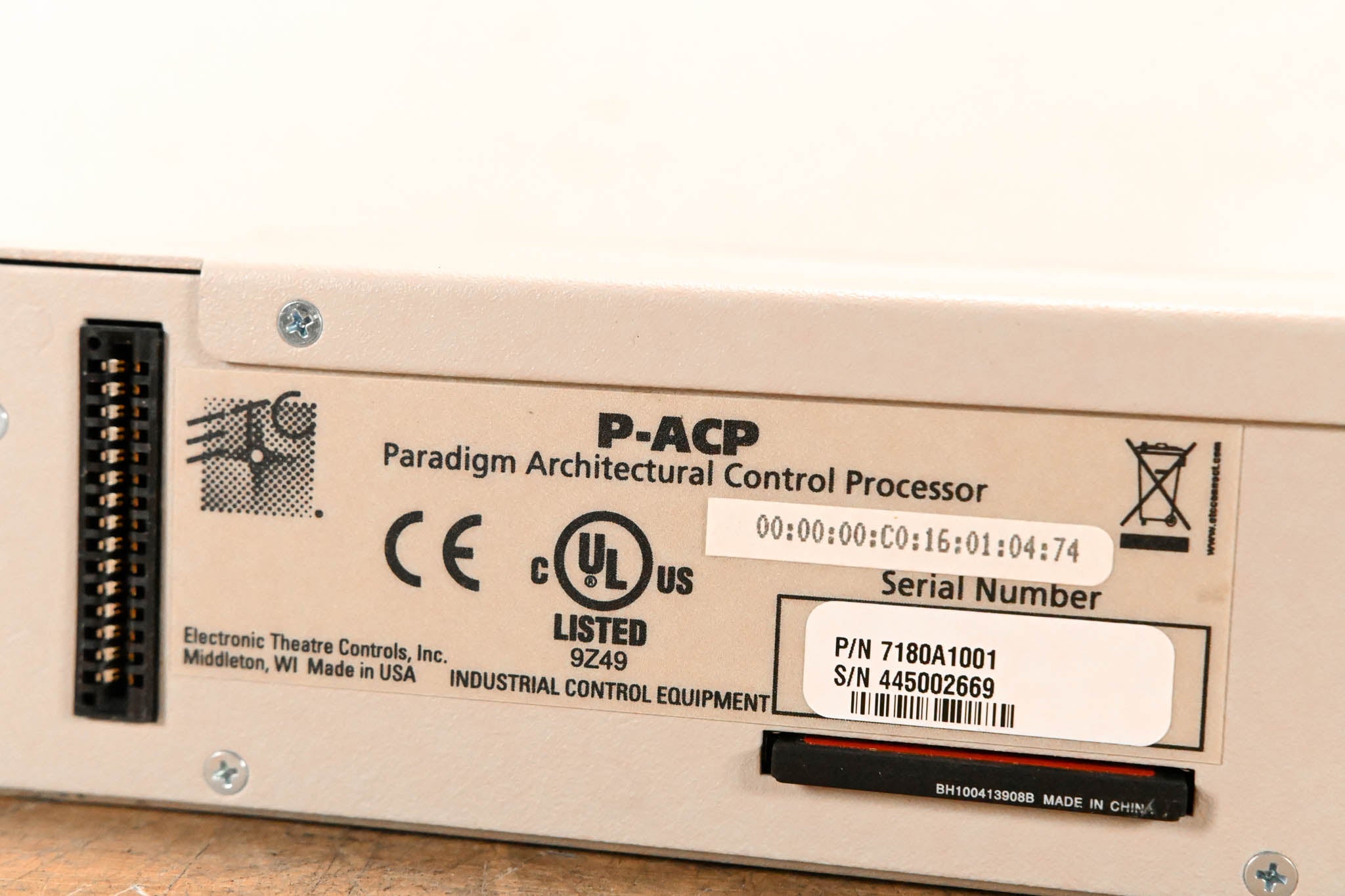 ETC P-ACP Architectural Control Processor