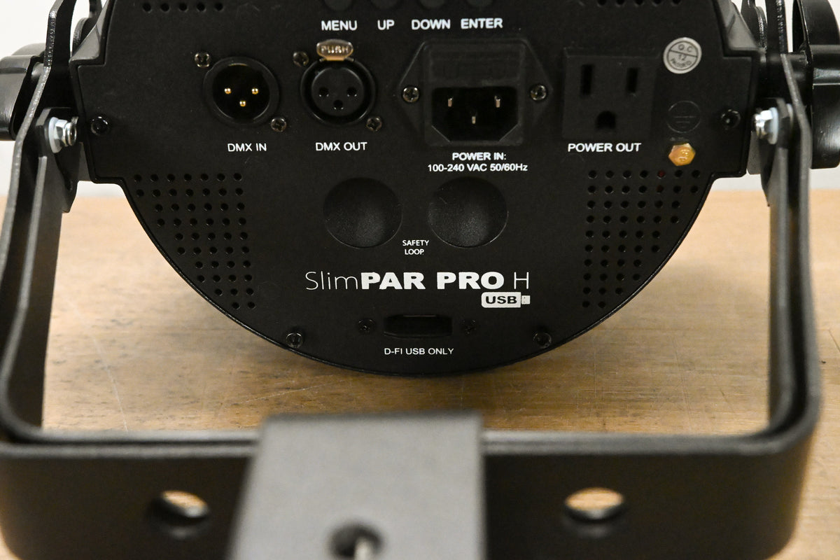 Chauvet SlimPAR Pro H USB RGBAW+UV LED Wash Light - BLACK