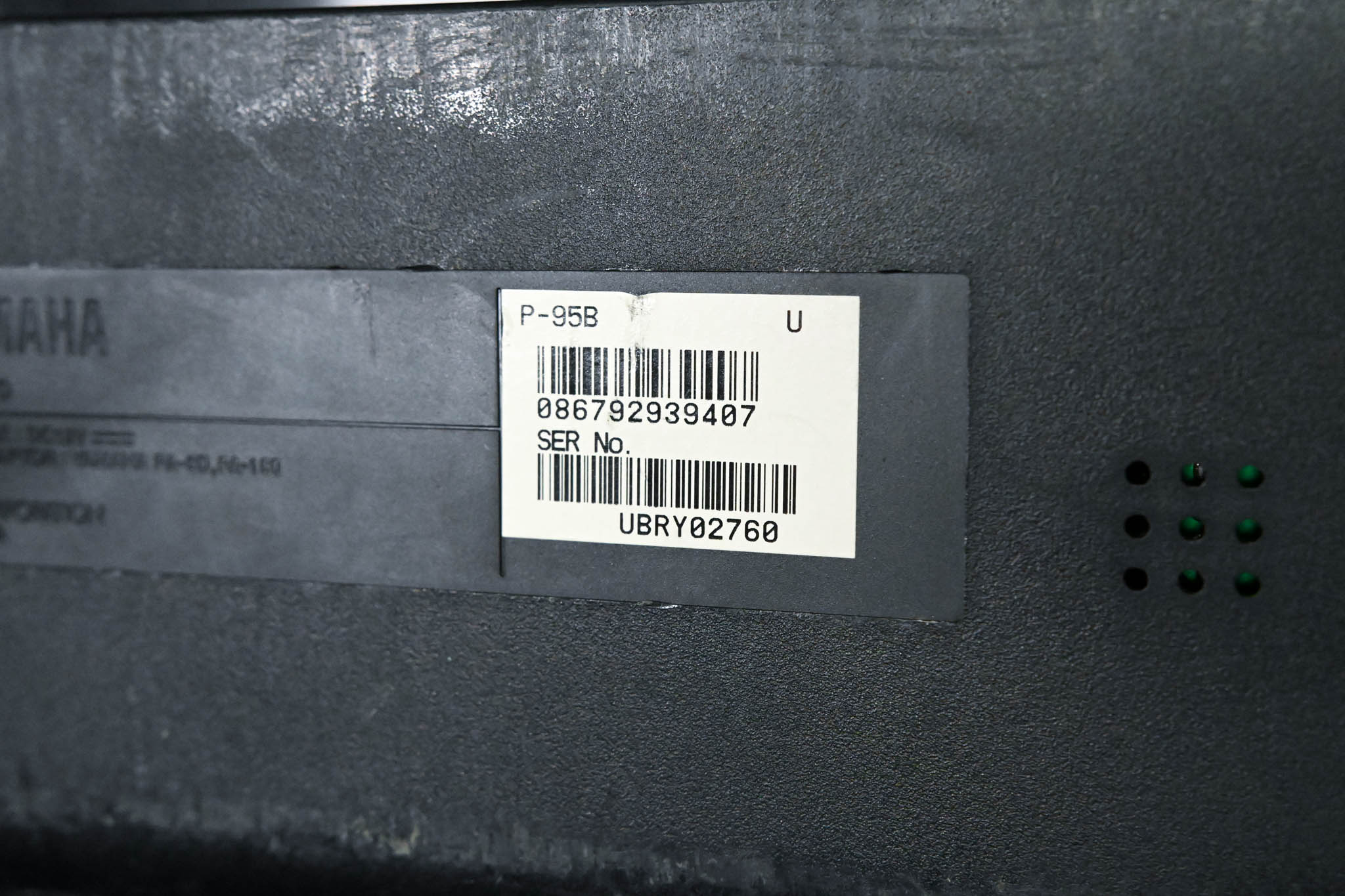 Yamaha P-95 88-Key Digital Piano (NO POWER SUPPLY)