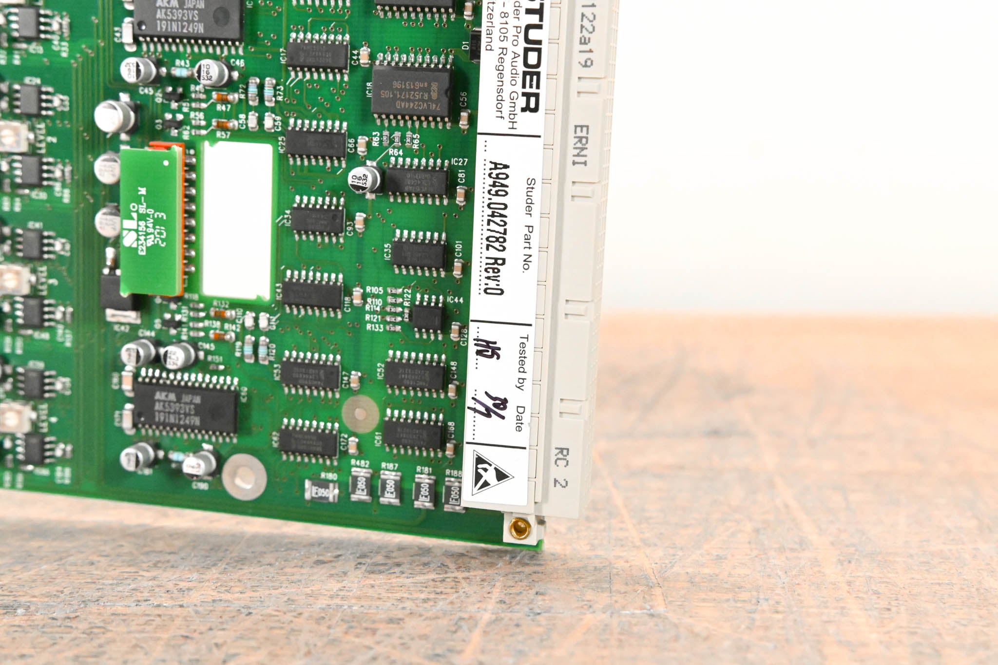 Studer Mic/Line In Card for D21m Modular I/O System