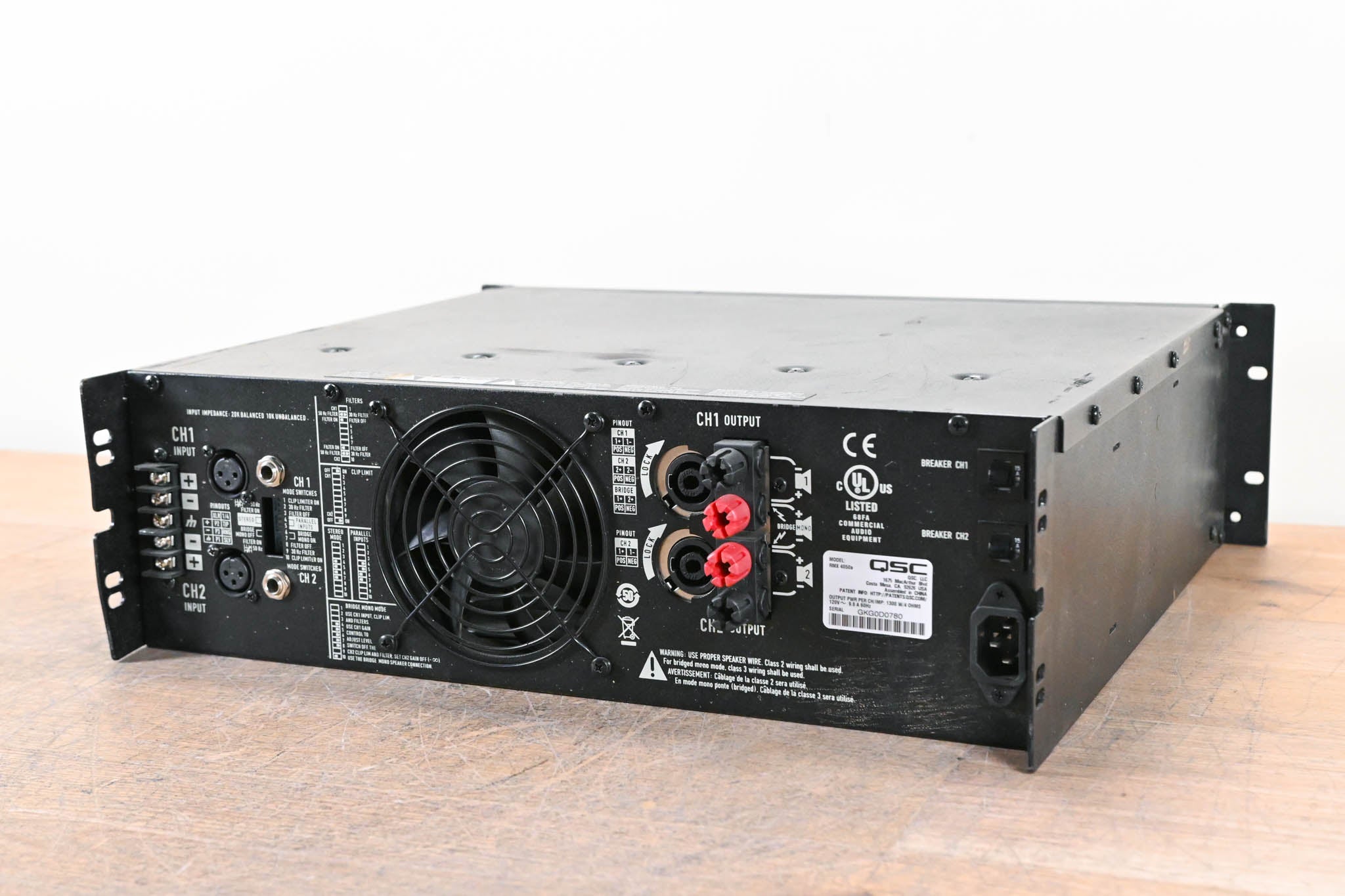 QSC RMX 4050a Two-Channel Power Amplifier