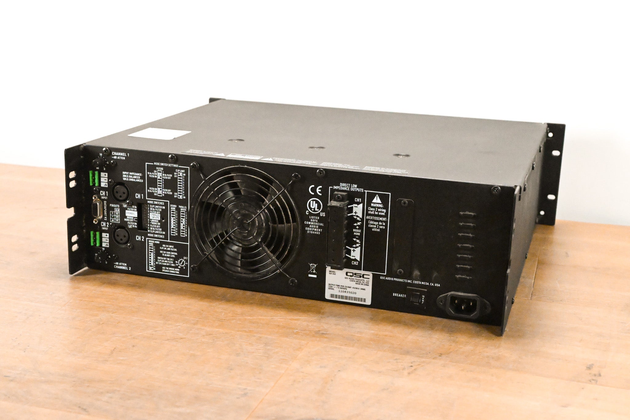 QSC ISA450 2-Channel Installation Power Amplifier