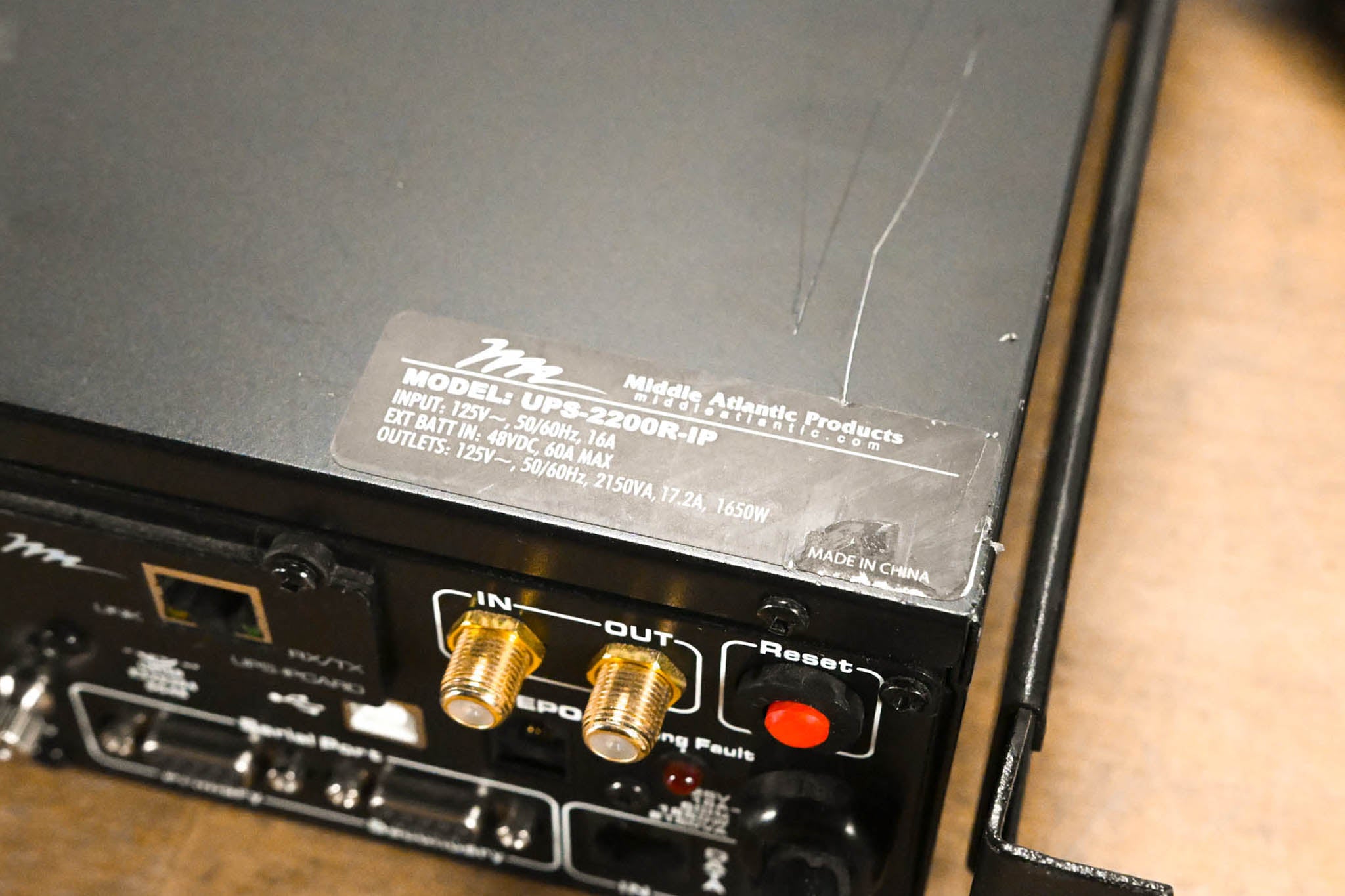 Middle Atlantic UPS-2200R-IP Uninterruptible Power Supply