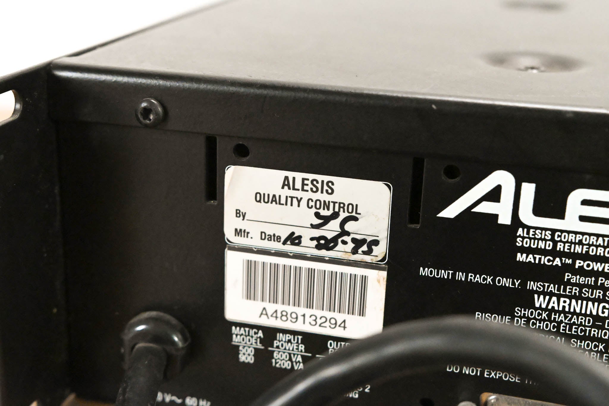 Alesis Matica 500 Dual-Channel Power Amplifier
