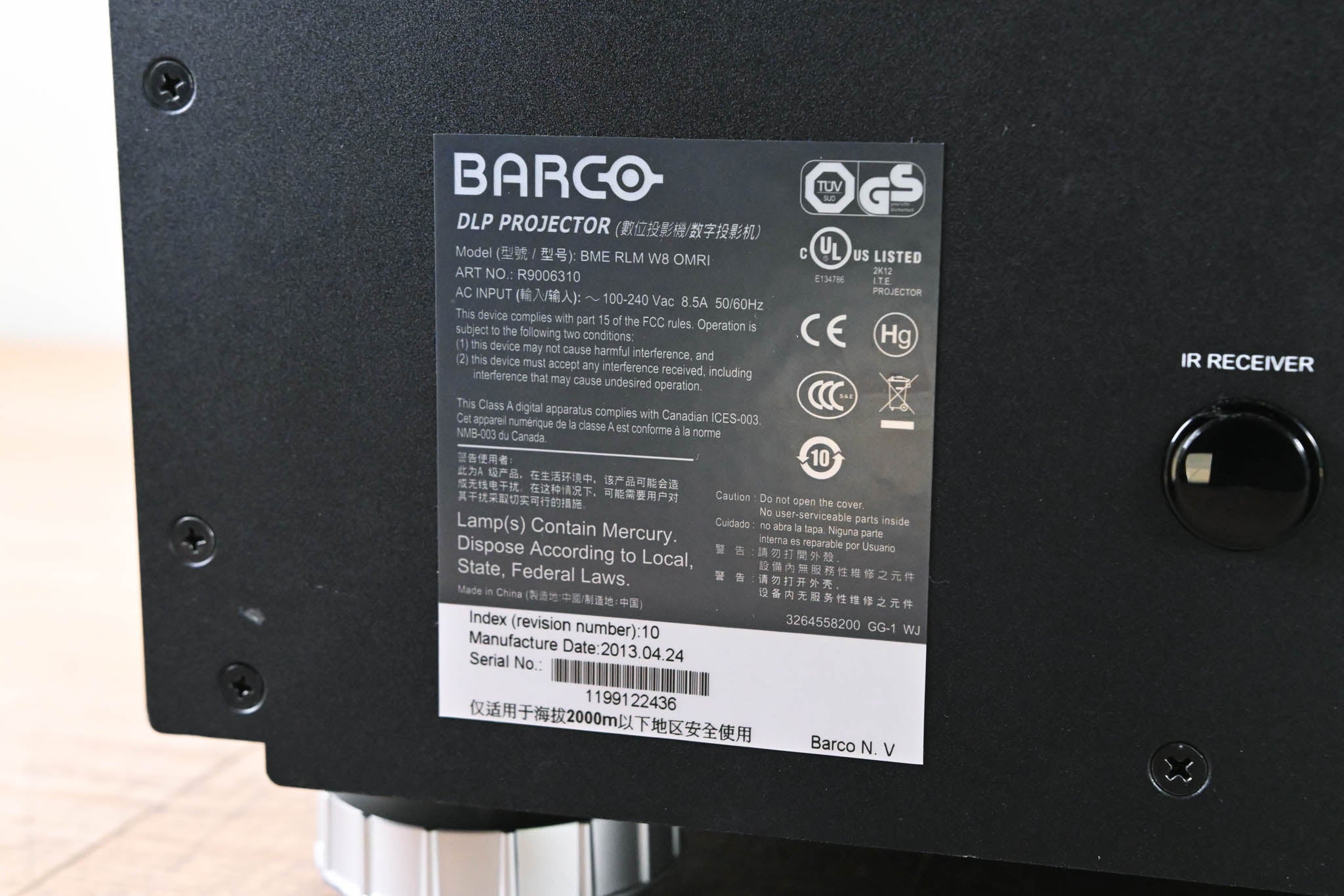 Barco RLM-W8 8,000 Lumen WUXGA Large Venue Projector