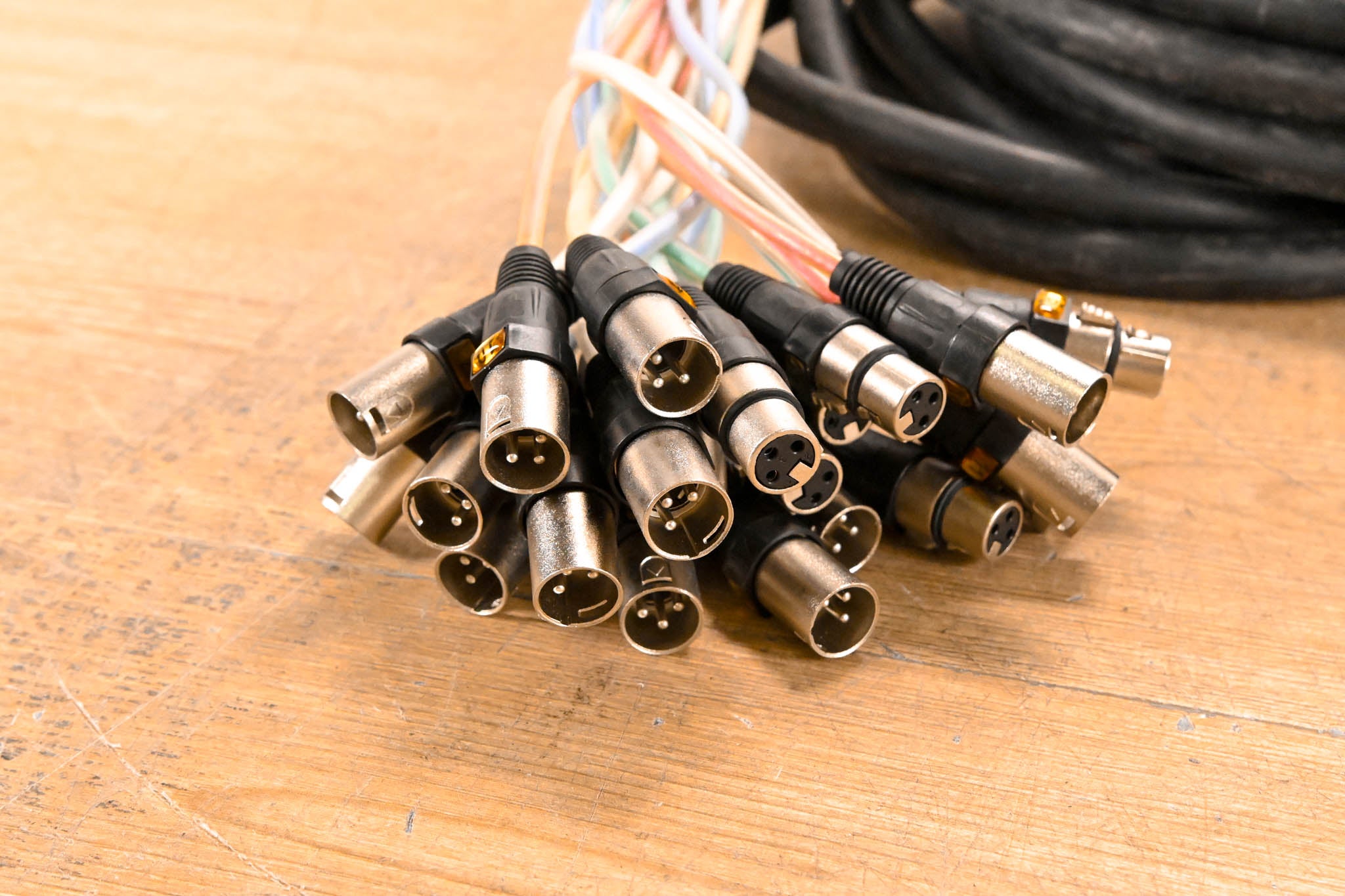 Seismic Audio 16x8 Multipin to XLR Stage Snake Cable - 50'