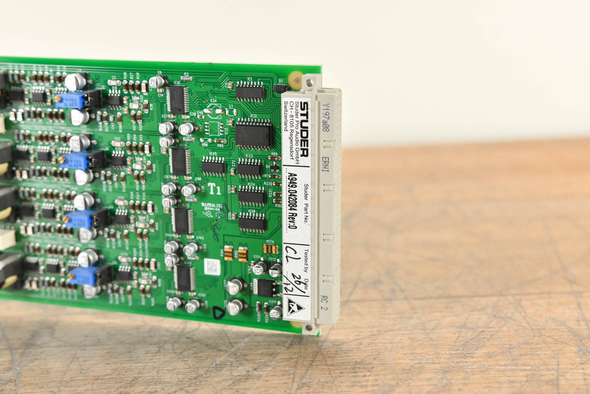 Studer 8-Channel Analog Line Out Card for D21m & D23m Modular I/O System