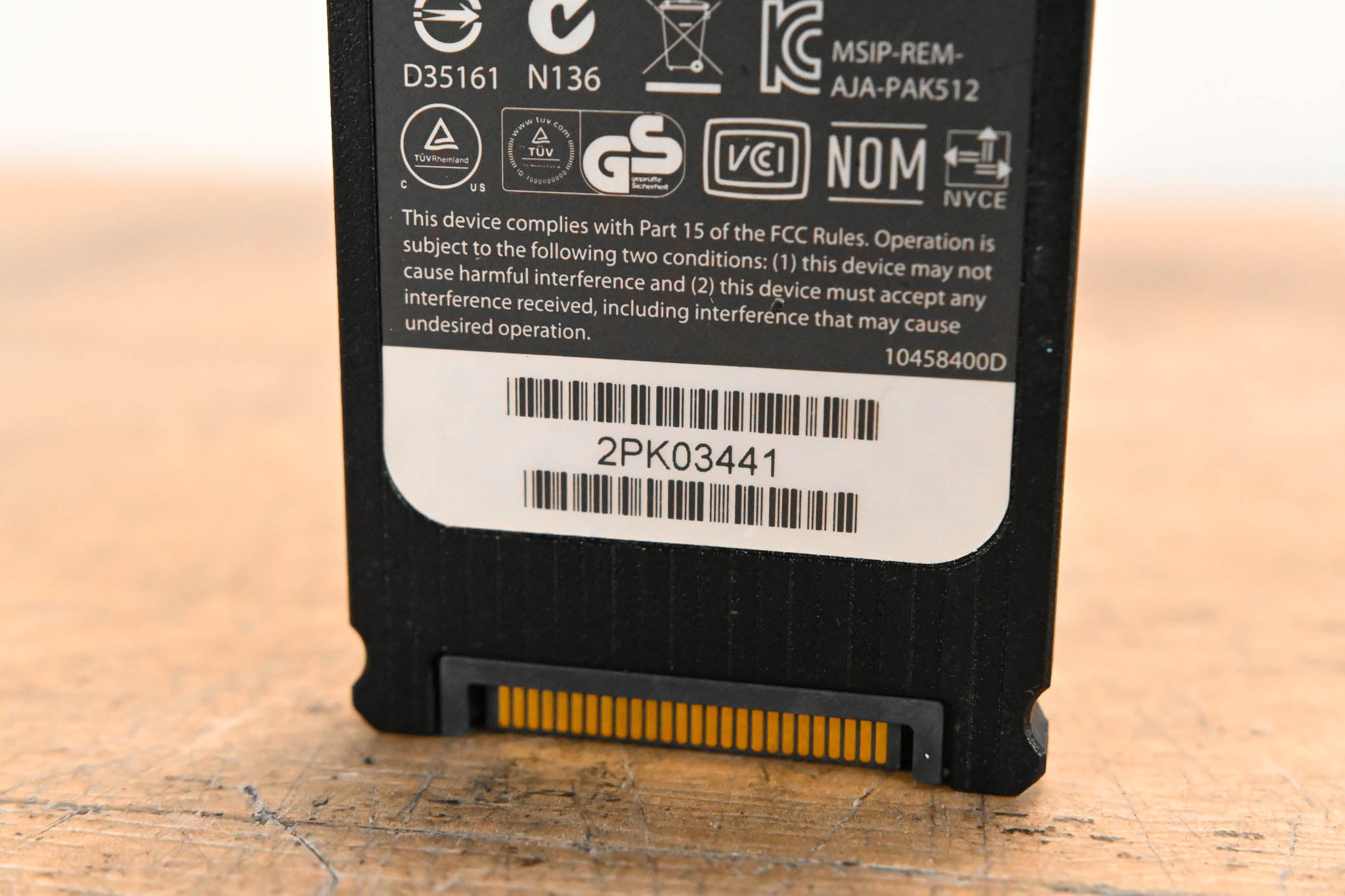 AJA PAK512 SSD Module for Ki Pro Systems