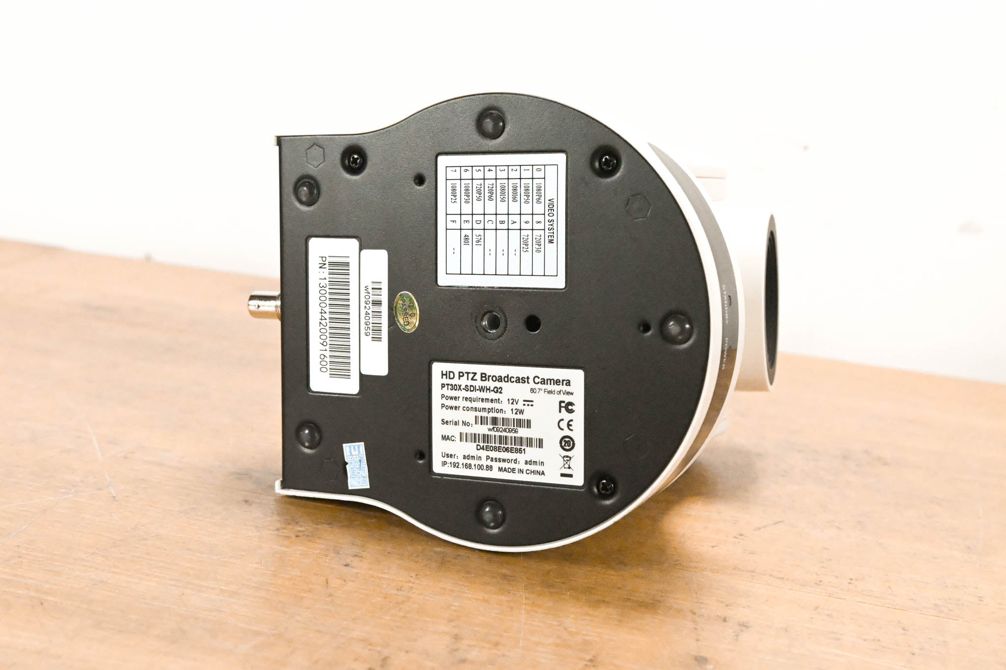 PTZOptics PT30X-SDI-WH-G2 30X-SDI Gen 2 PTZ Camera (NO POWER SUPPLY)